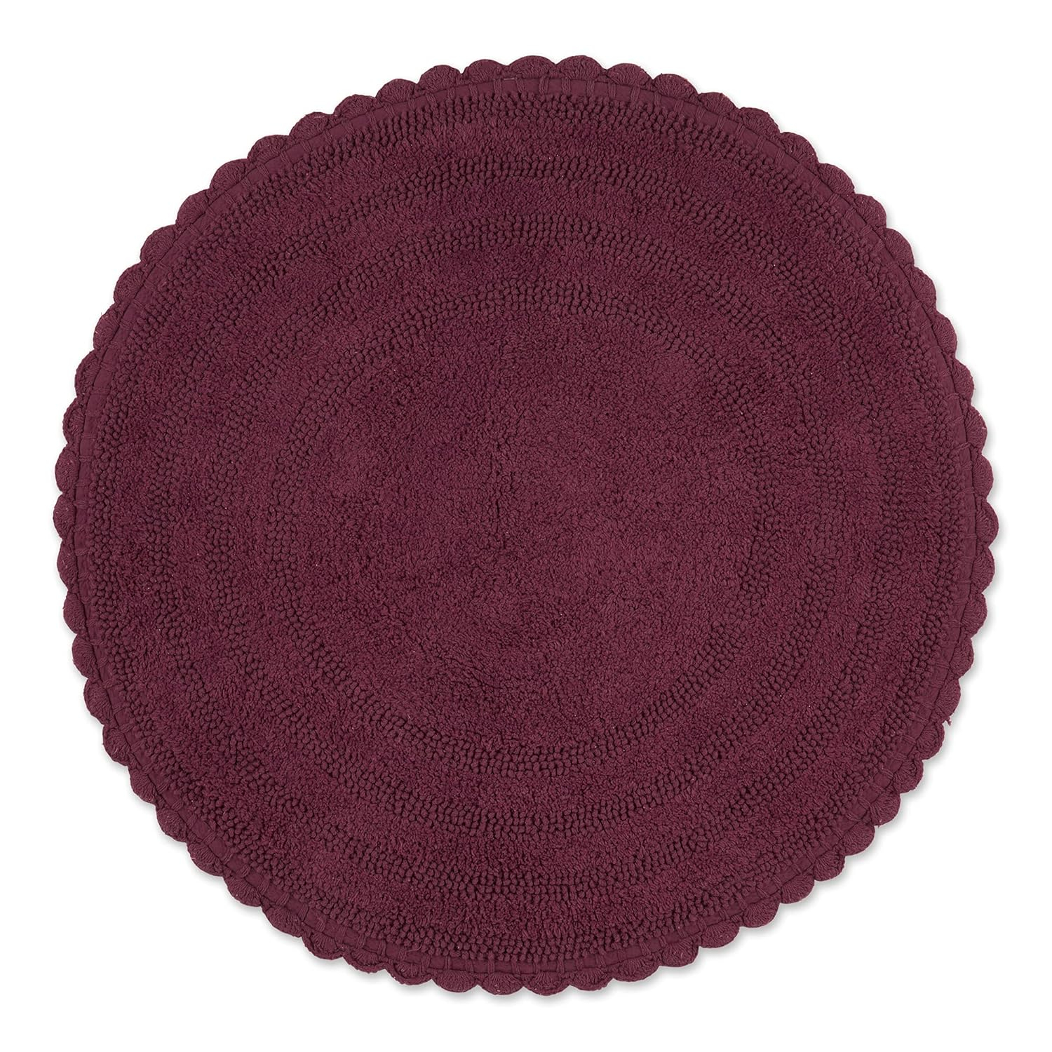 Wine Round Crochet Bath Mat