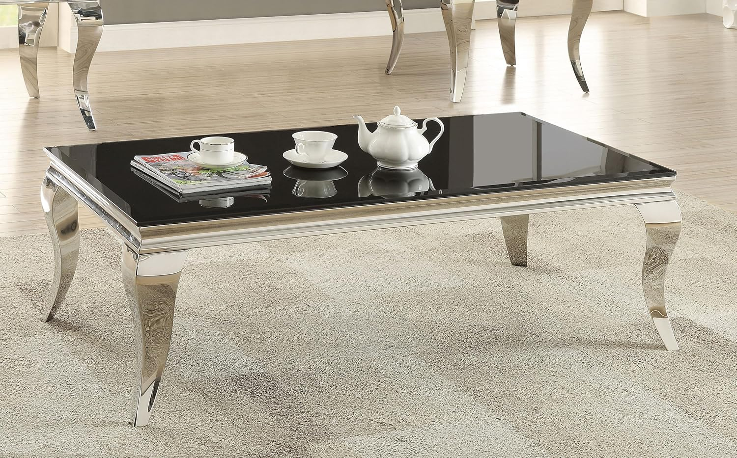 Coaster Home Furnishings 705018 Coffee Table, Black