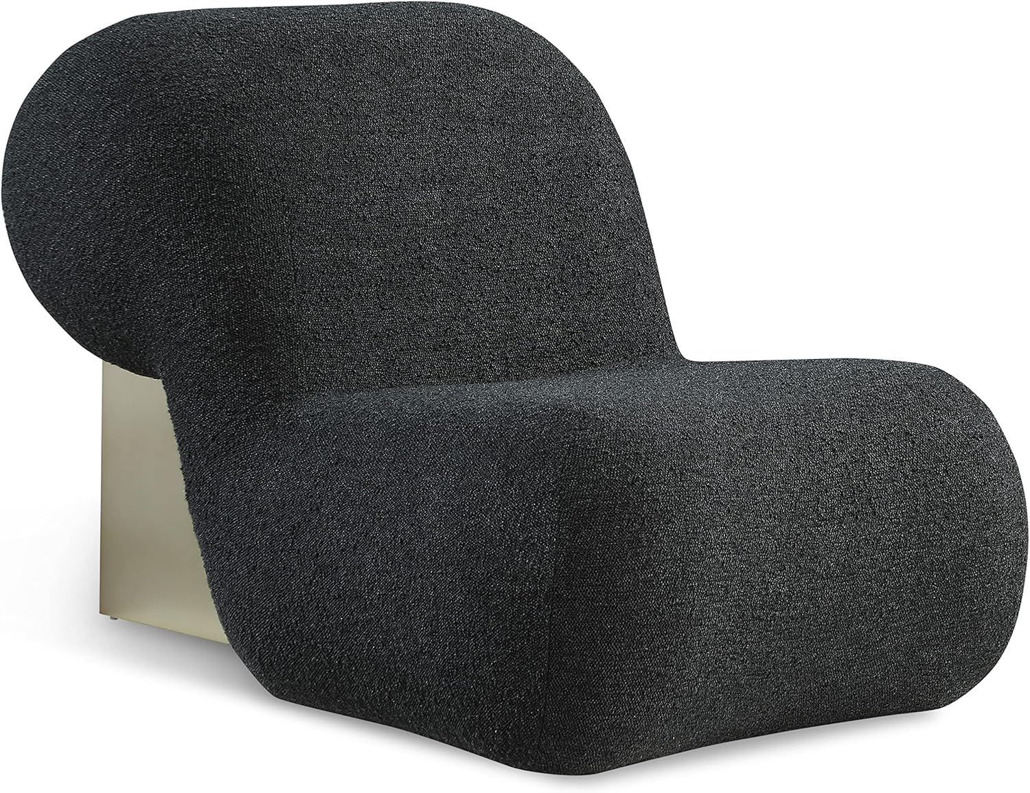 Meridian Furniture Quadra Black Boucle Fabric Accent Chair
