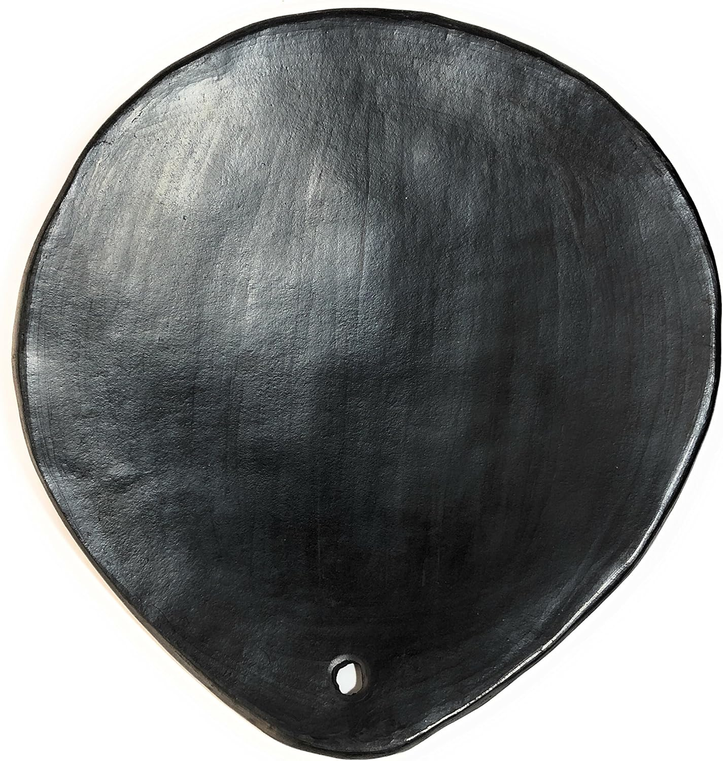 Comal for Tortillas 10 Inches Cayana Grill Griddle Pan Black Clay, 100% Handcraft Organic Cookware and Tableware Enhance Food Flavor and Take Care of our Planet