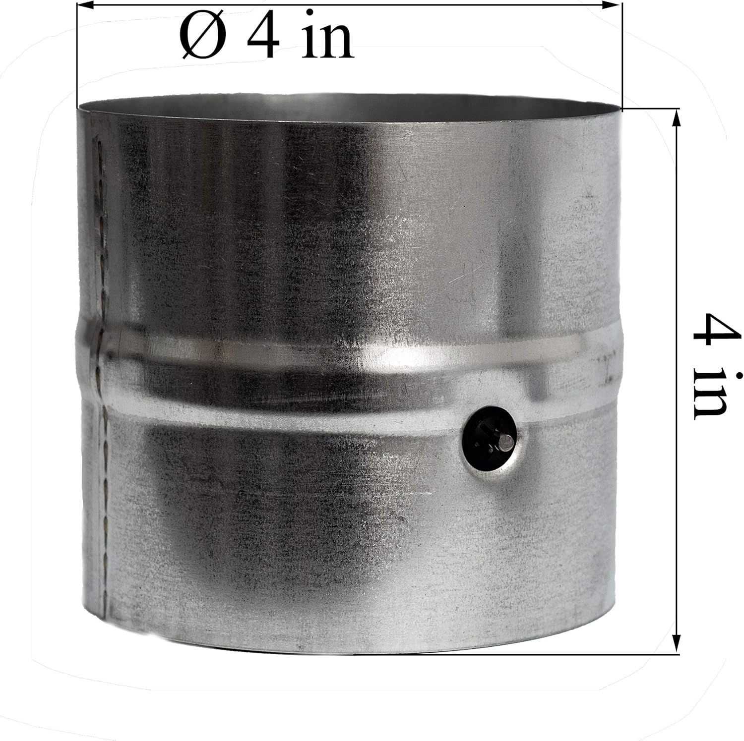 4'' inch Galvanized Steel Backdraft Damper with Rubber Gasket for Round Duct
