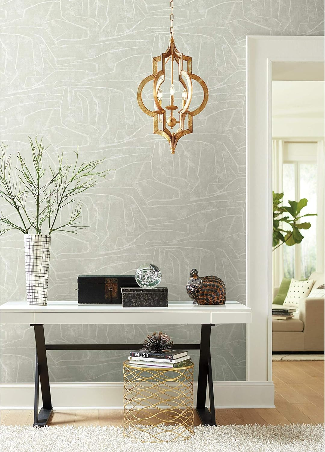 34.17 sq. ft. Urban Chalk Peel and Stick Wallpaper