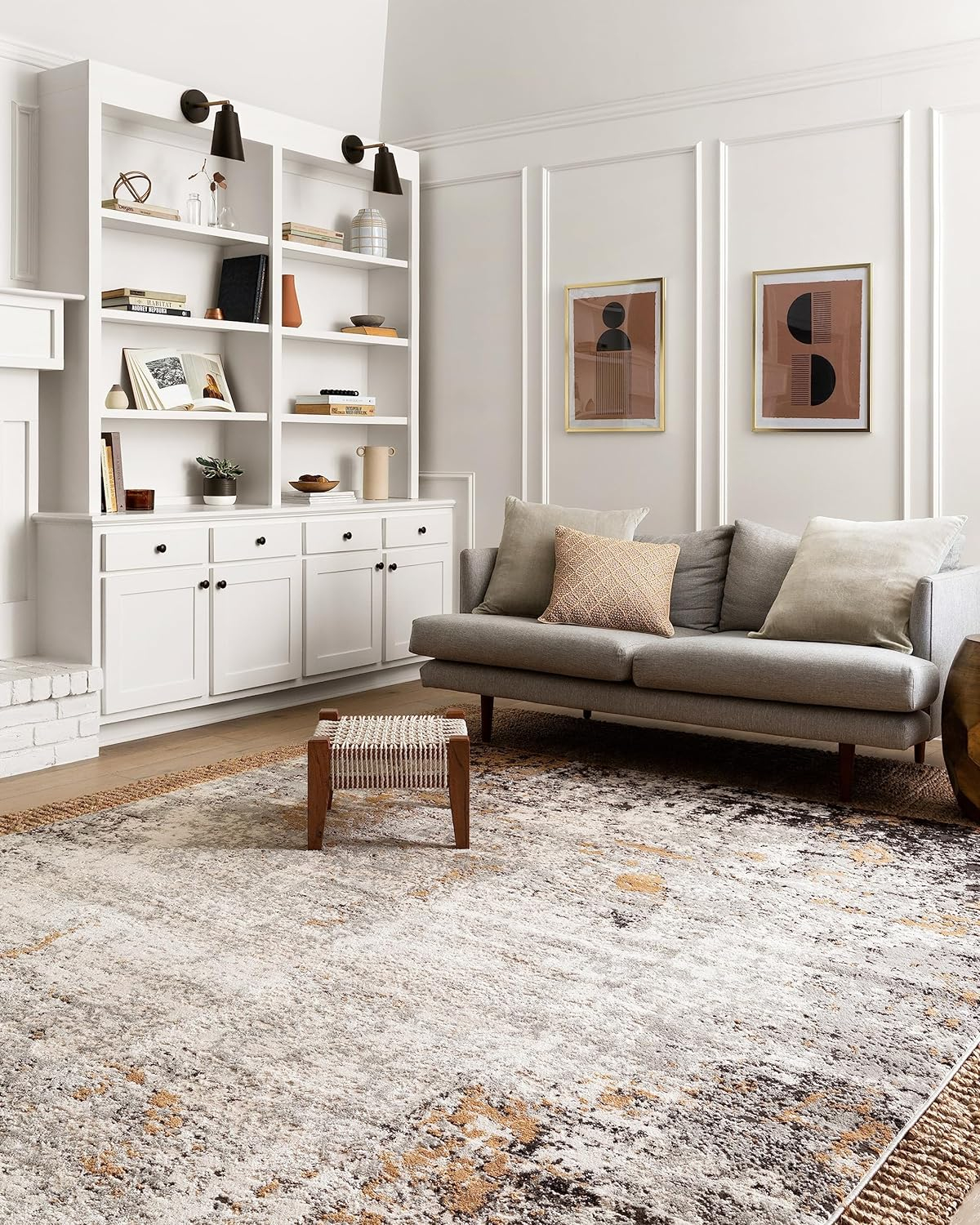Loloi II Alchemy Abstract Granite / Gold Area Rug