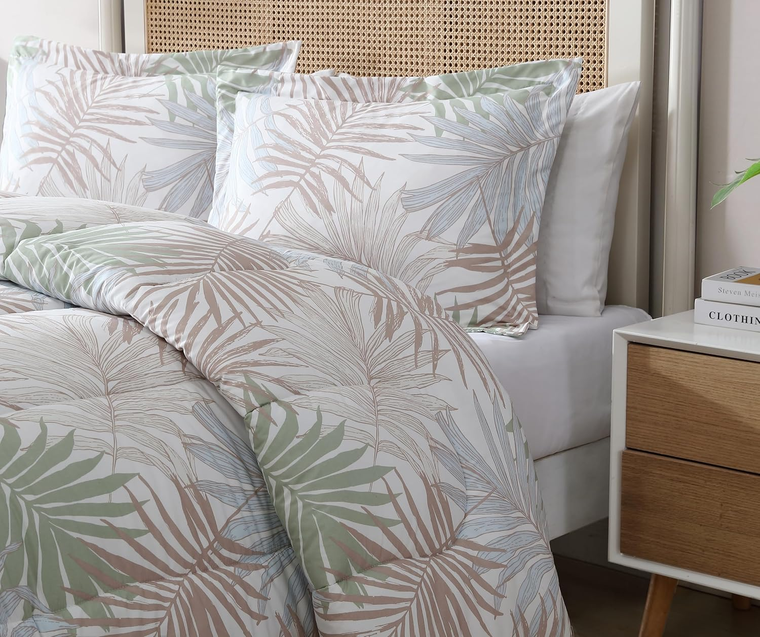 Caribbean Joe  3PC Comforter Set Full - Queen - Sunrise Palm