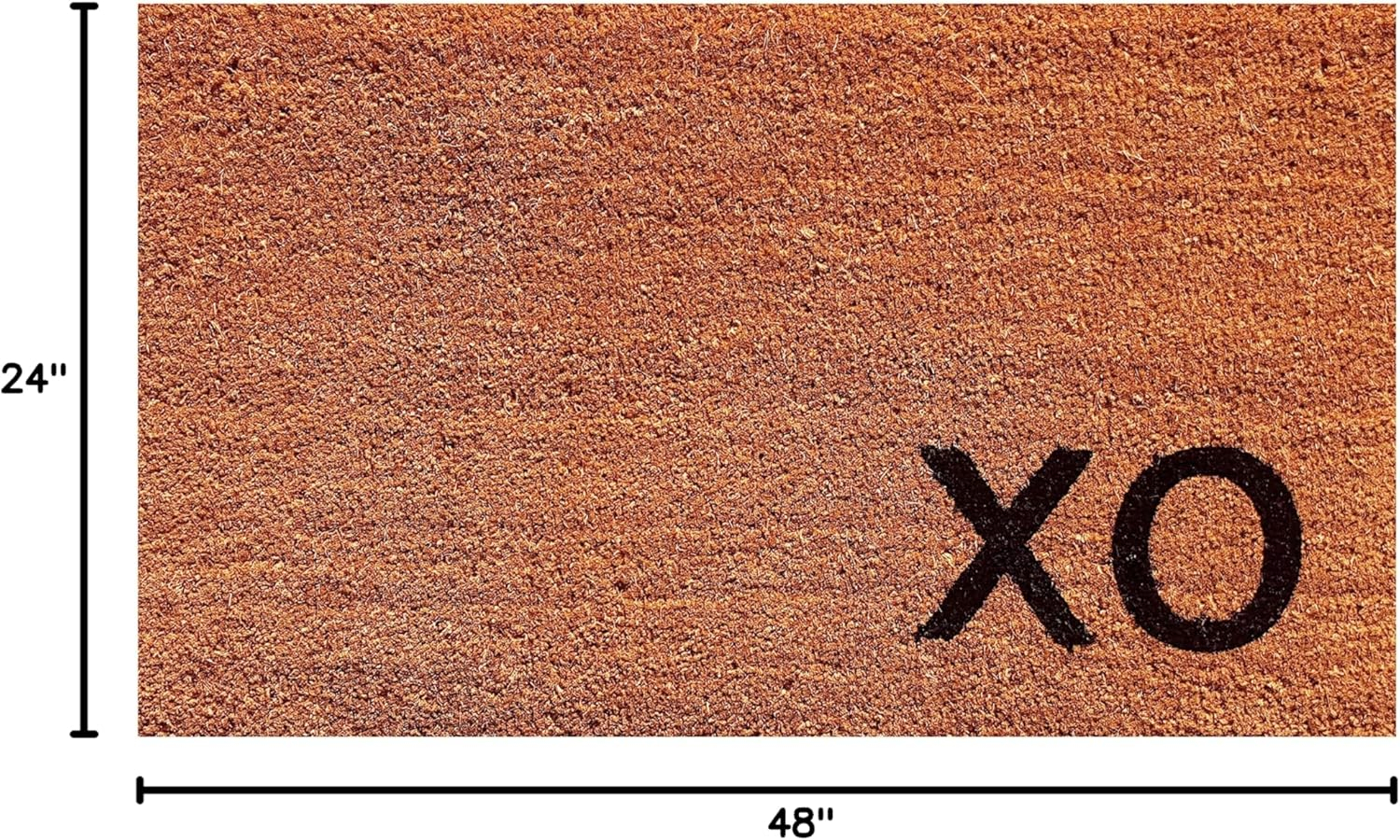 Natural Coir and Vinyl Outdoor Rectangle Doormat