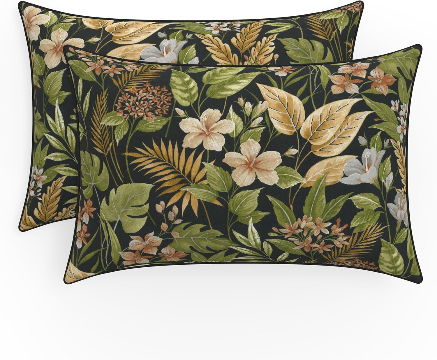 Pillow Perfect Primro Floral Indoor/Outdoor Reversible Throw Pillow (Set of 2)
