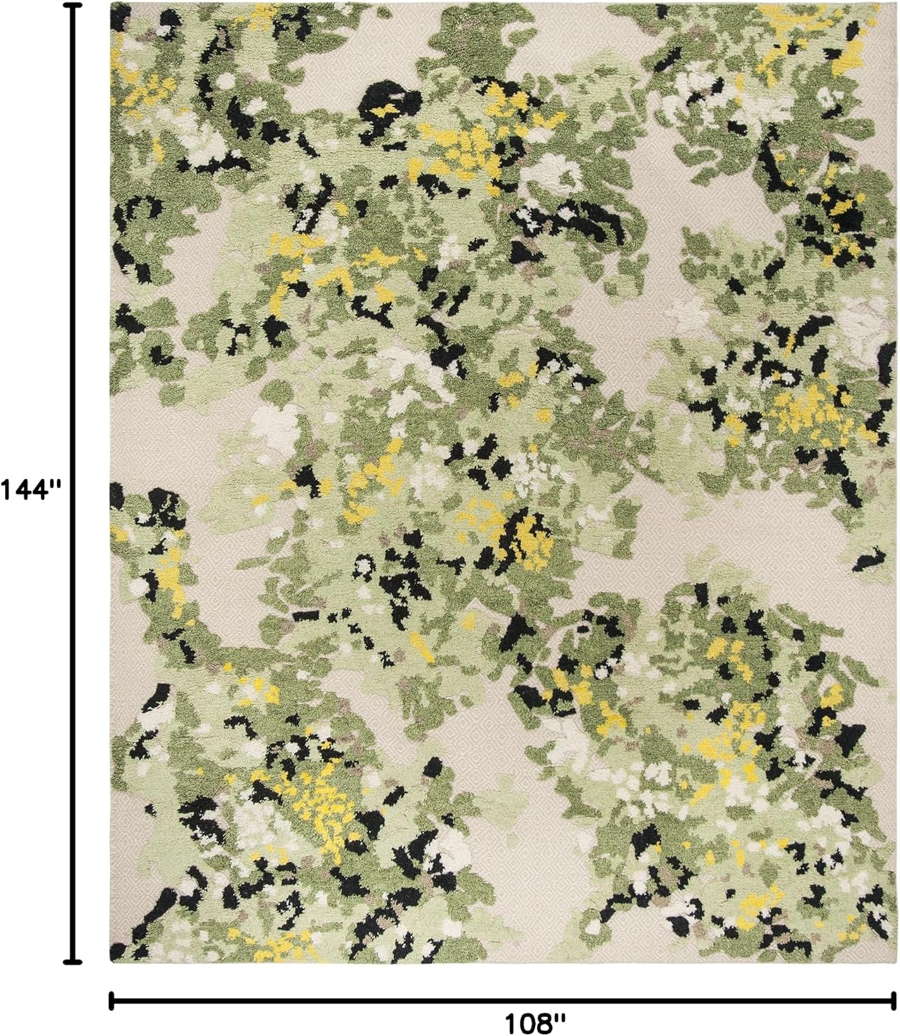 SAFAVIEH Kenya Lorraine Abstract Area Rug, Green/Beige, 9' x 12'