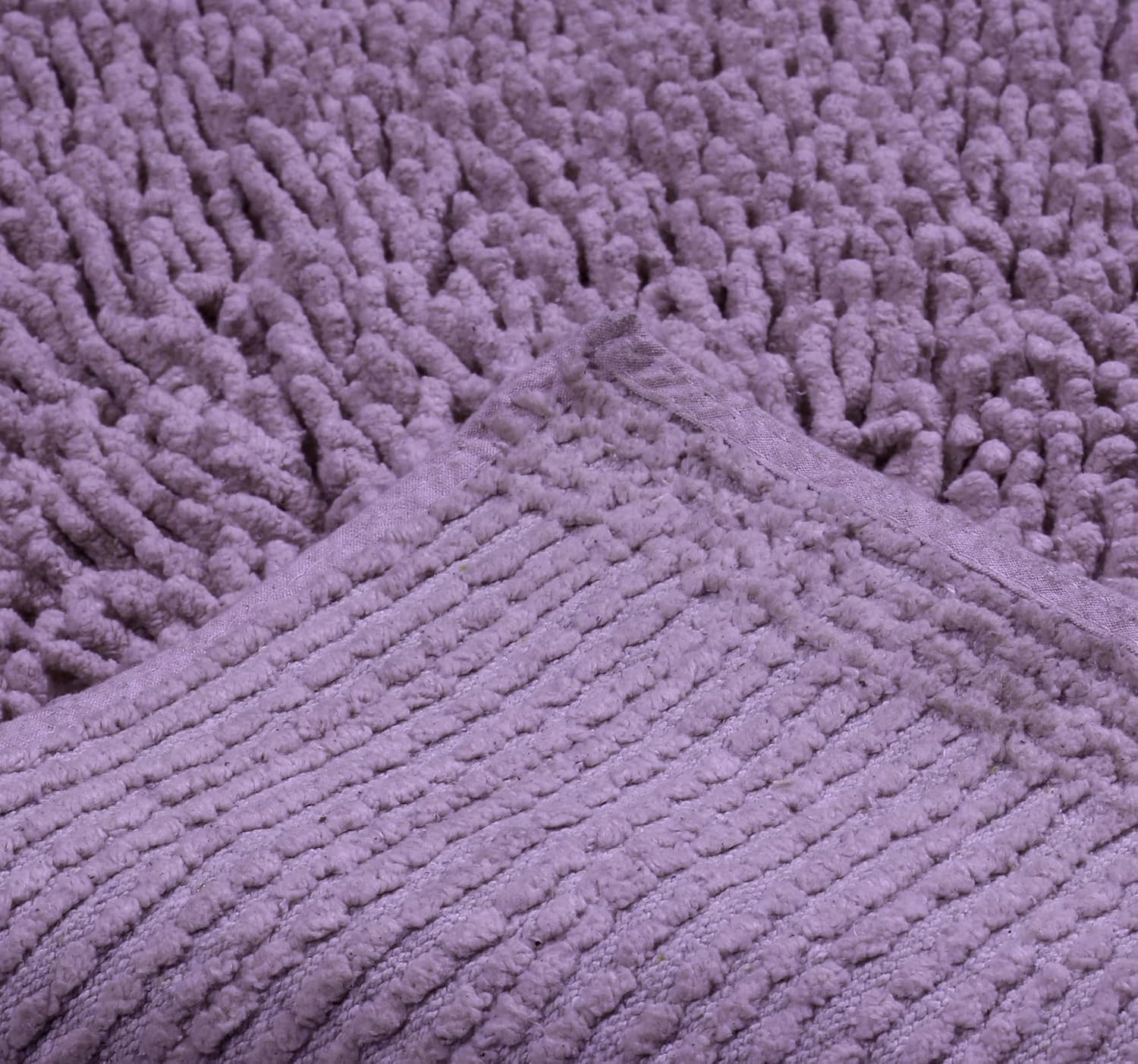 Home Weavers Fantasia Collection 100% Cotton Bathroom Rugs Set, Machine Washable Rug, Extra Soft & Water Absorbent bath Rug, Kitchen Mat, Bath Carpet, Bath Floor Mat Non Slip, 24"x40" Rectangle Purple