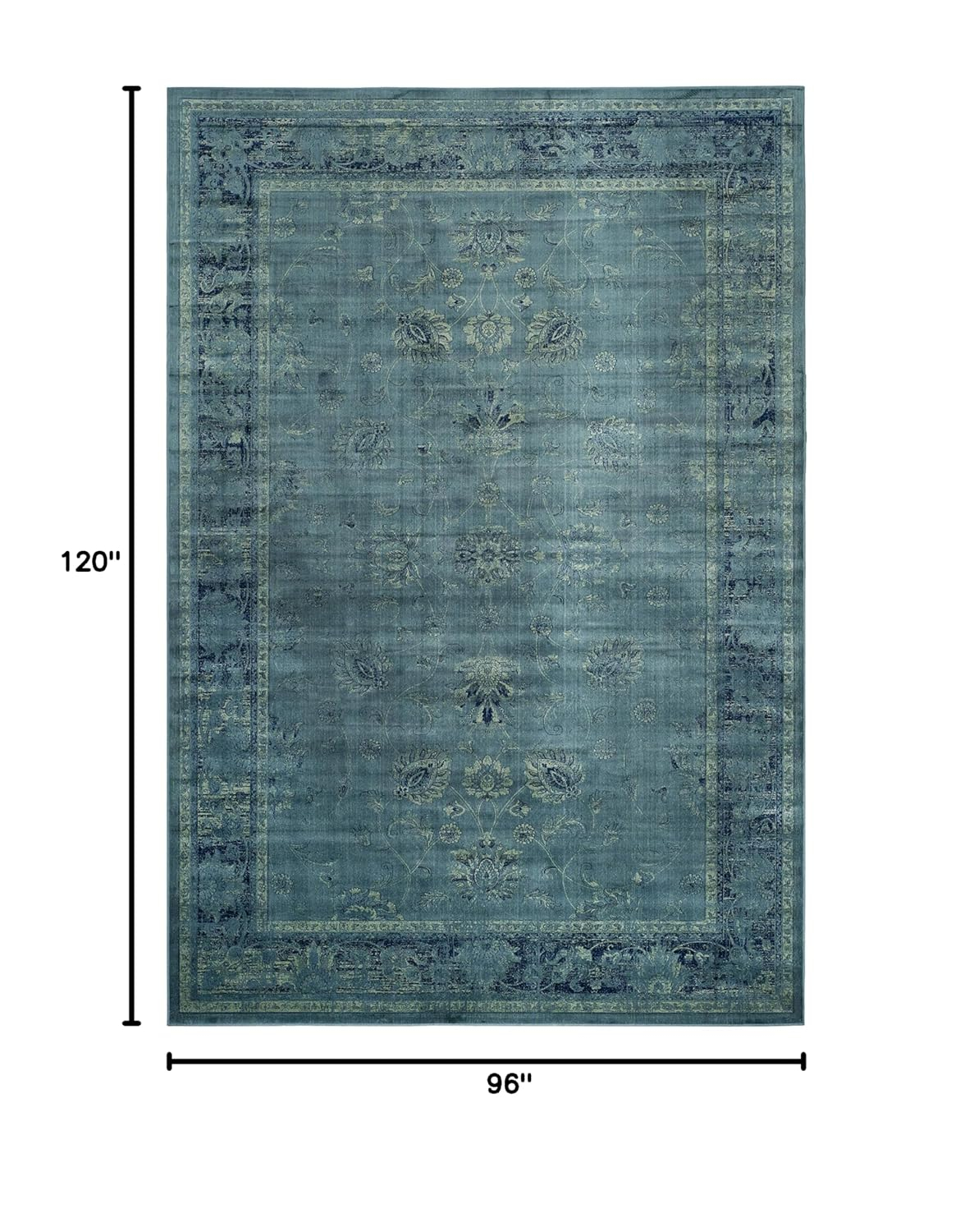 SAFAVIEH Vintage Adrian Traditional Area Rug, Turquoise, 8' x 10'