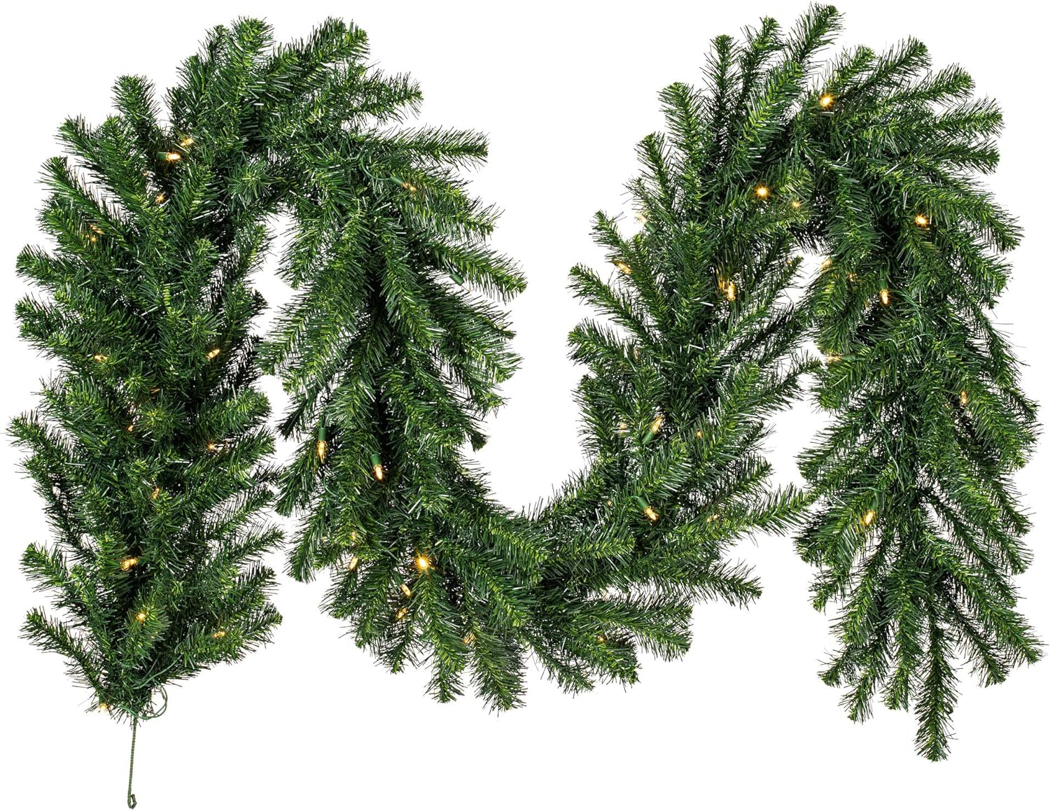Vickerman 9' Douglas Fir Artificial Christmas Garland, Warm White LED Lights