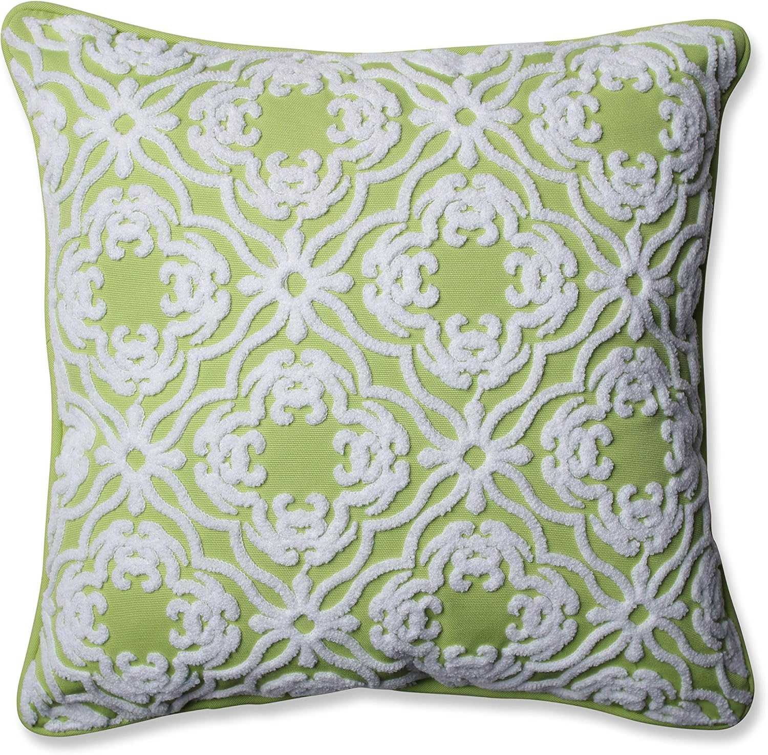 Allee Embroidered Indoor/Outdoor Reversible Throw Pillow