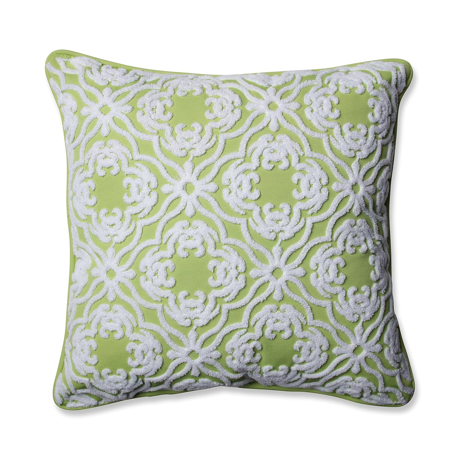Allee Embroidered Indoor/Outdoor Reversible Throw Pillow
