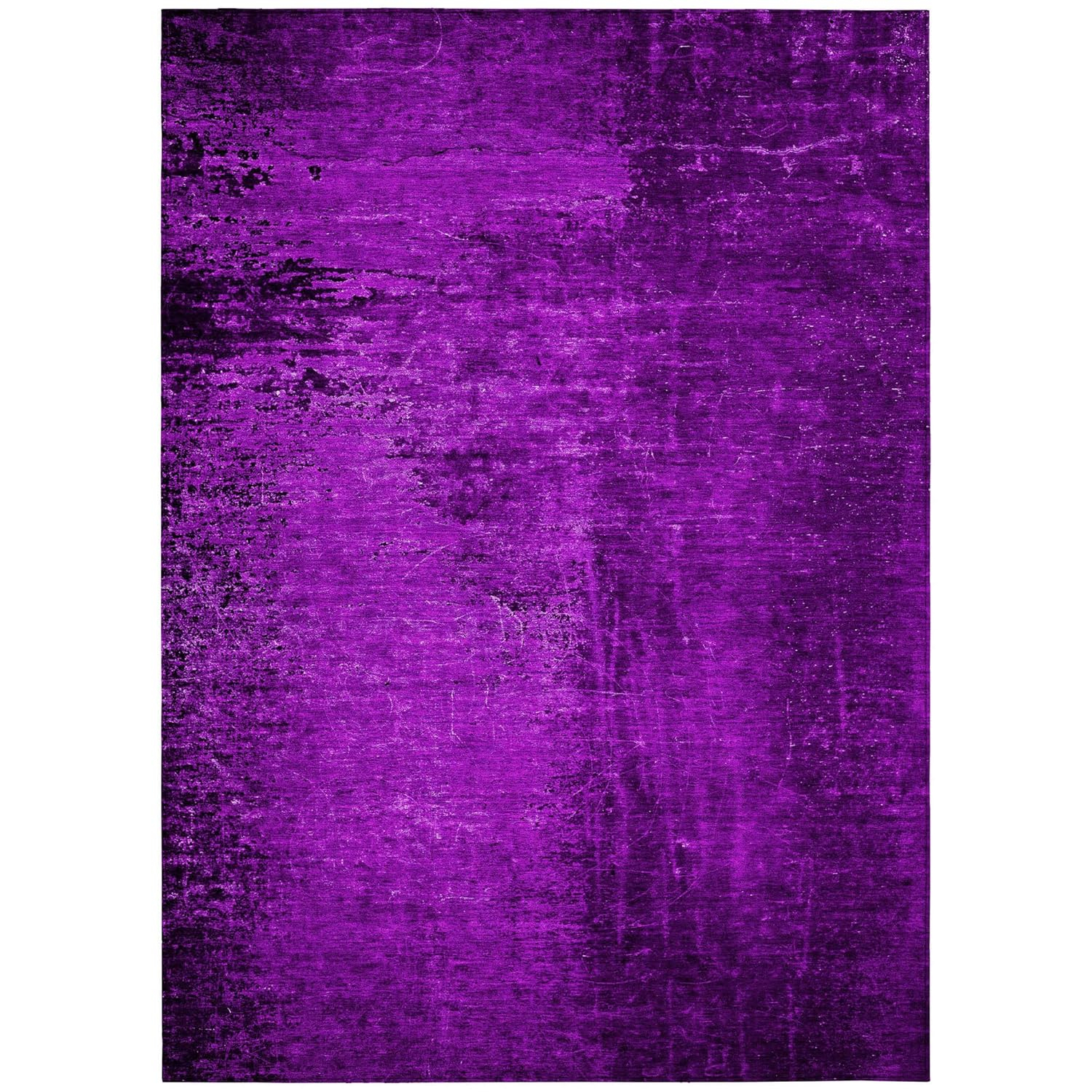 Addison Rugs Chantille Indoor/Outdoor Transitional Organic Purple Washable Rectangle Rug, 5' x 7'6"