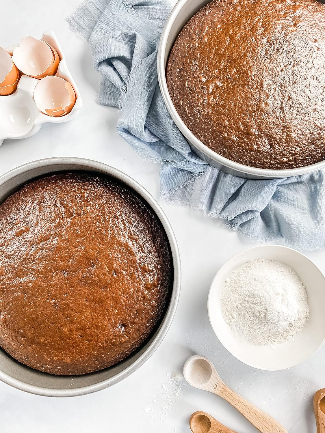 USA Pan Nonstick Round Cake Pan, Set of 3, Large, Aluminized Steel
