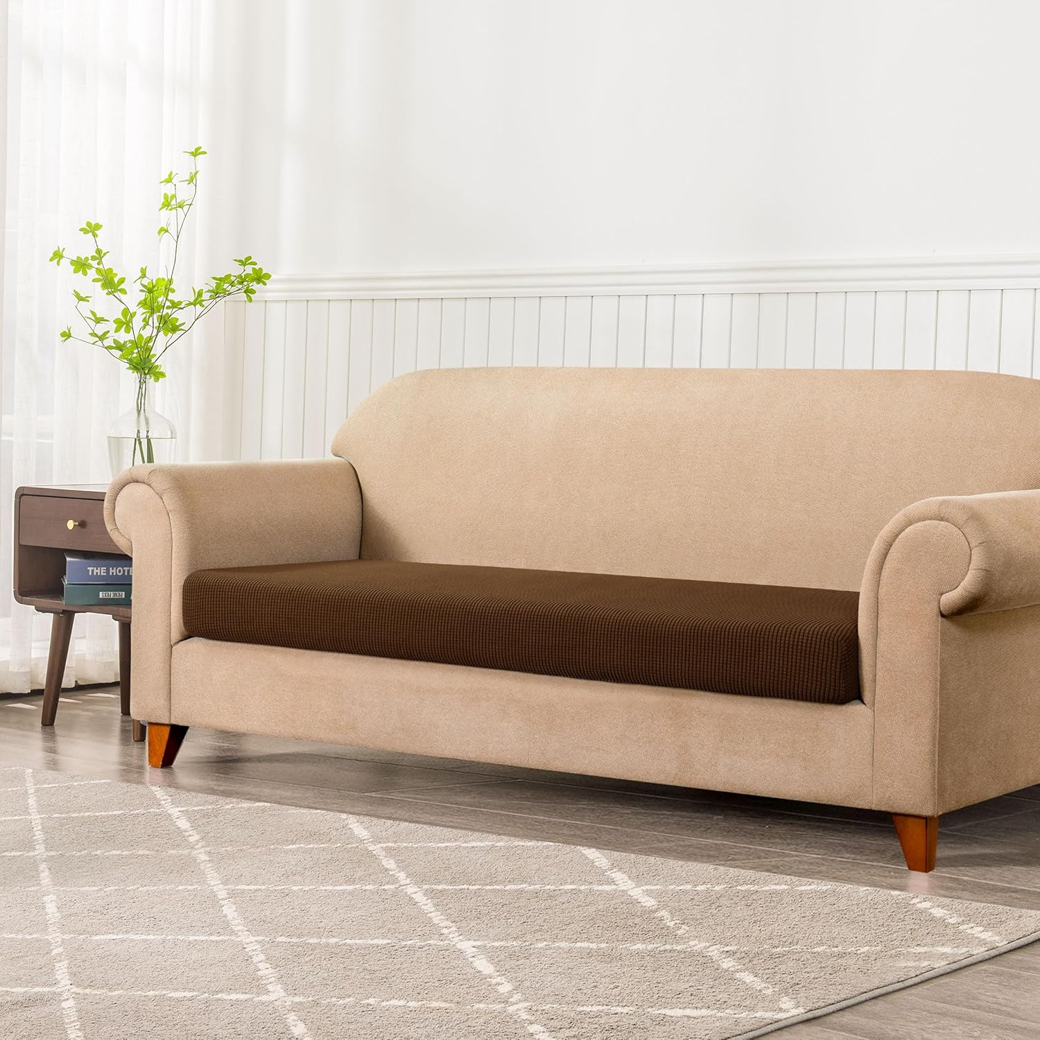 Stretch Sofa Seat Cushion Cover Couch Covers Furniture Protector (Sofa, Coffee)