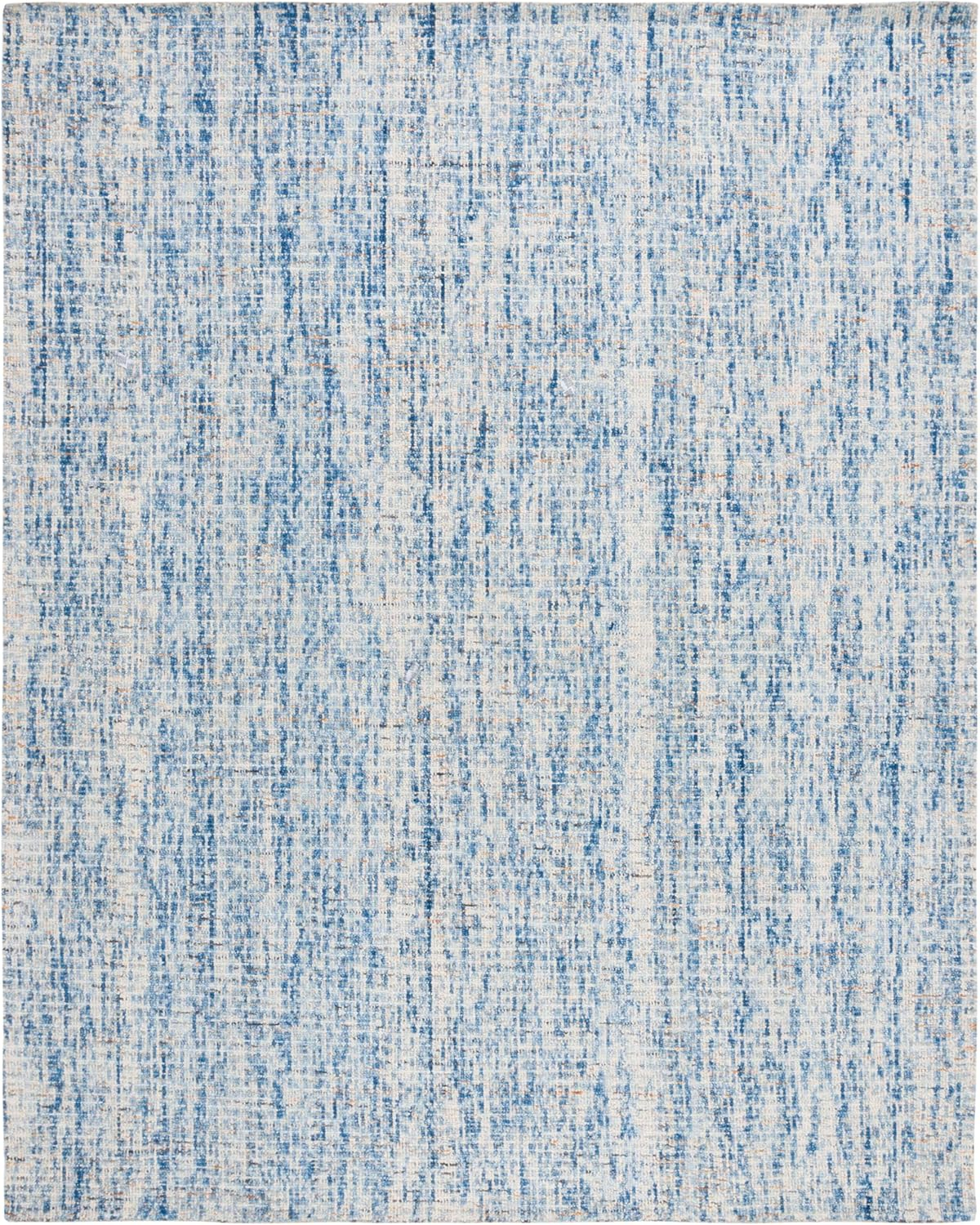 SAFAVIEH Alfombra de Lana con Rayas Geométricas Abstractas Delia, Marfil/beige, 11' x 15'