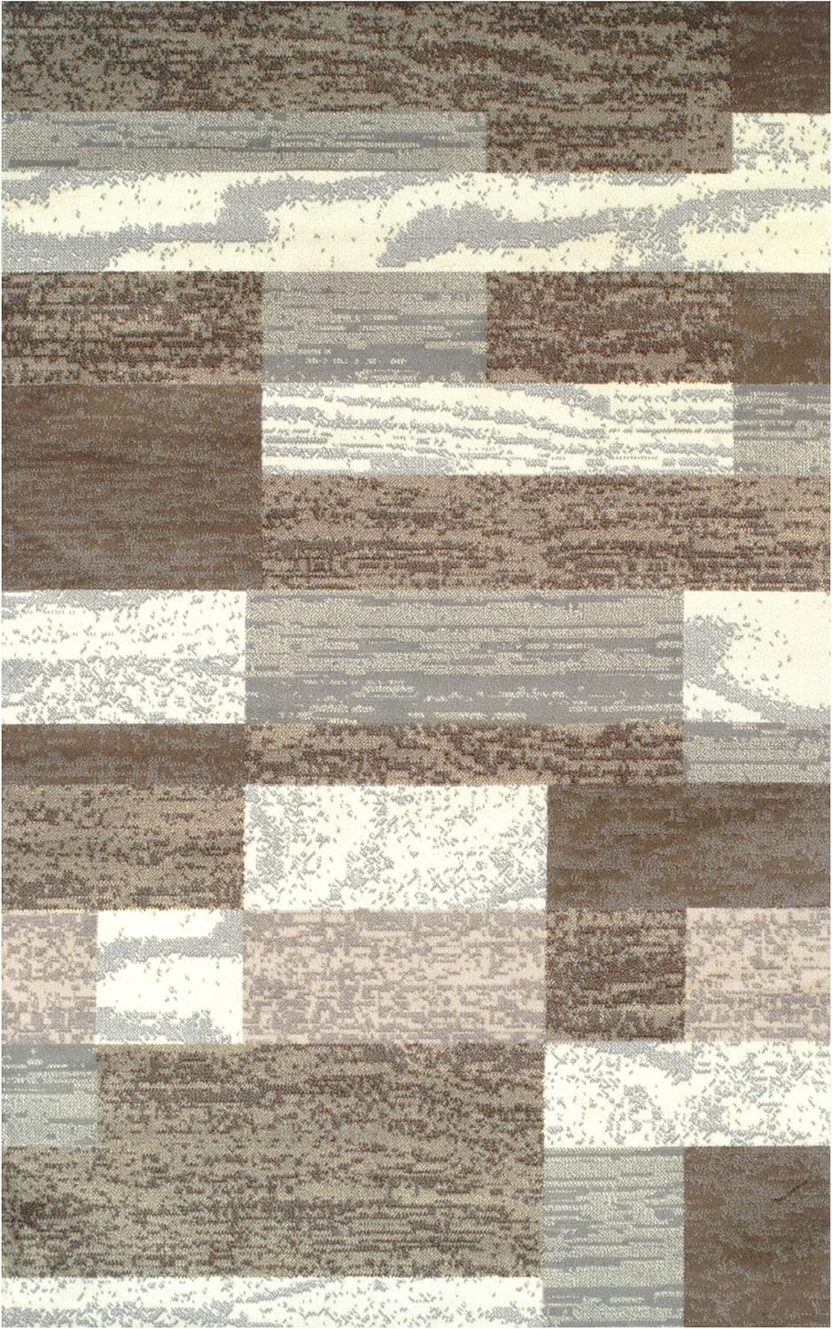 Superior Rockwood Geometric Indoor Area Rug, 5' x 8', Light Blue-Ivory