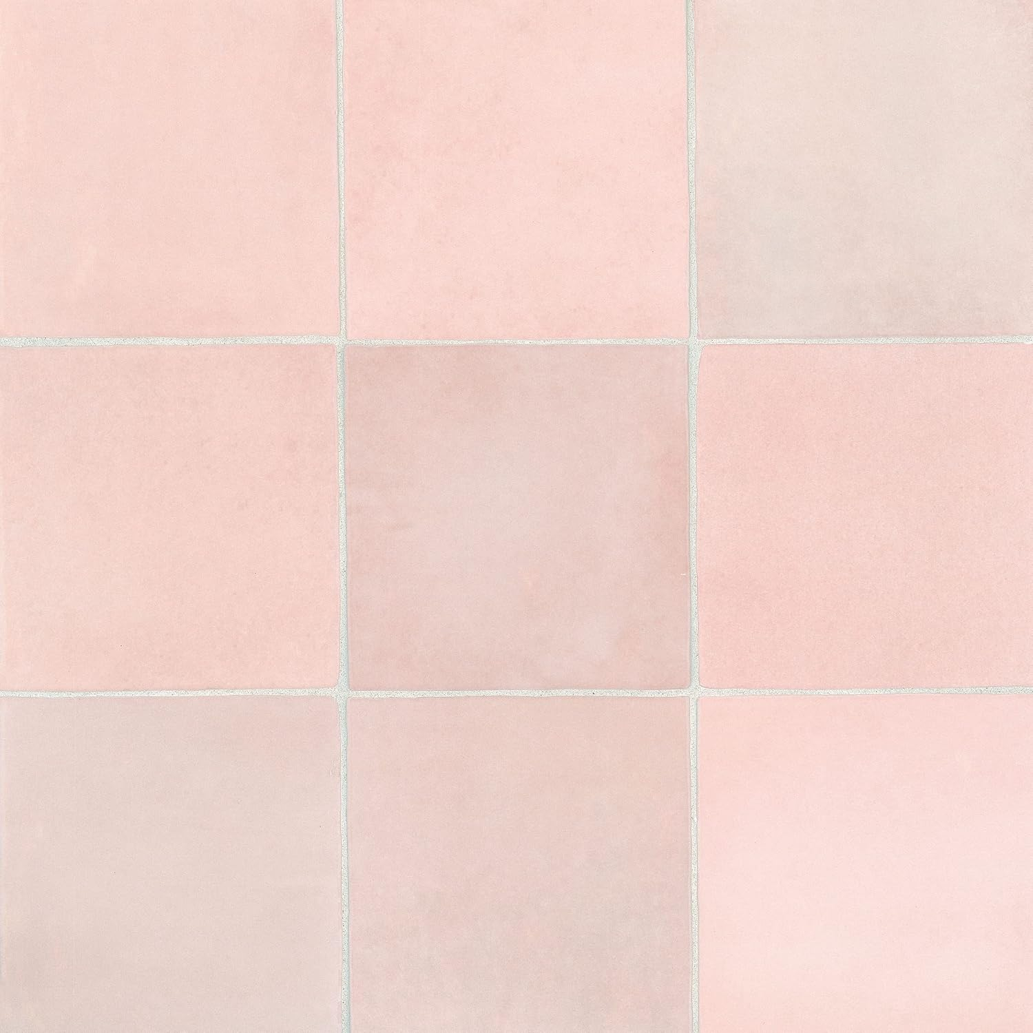 Bedrosians Cloe Square Gloss Ceramic Tile 5 x 5, Pink (10.83 sq. ft./Case)