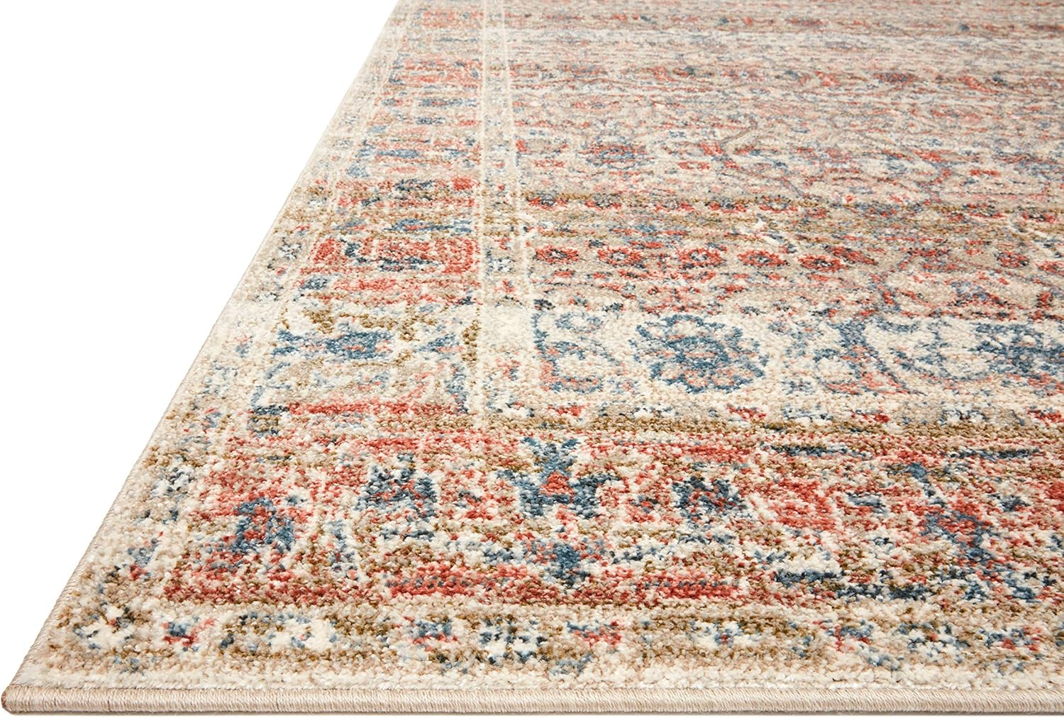 Loloi II Saban SAB-05 Oriental Sand / Rust Area Rug 5'-3" x 7'-6"
