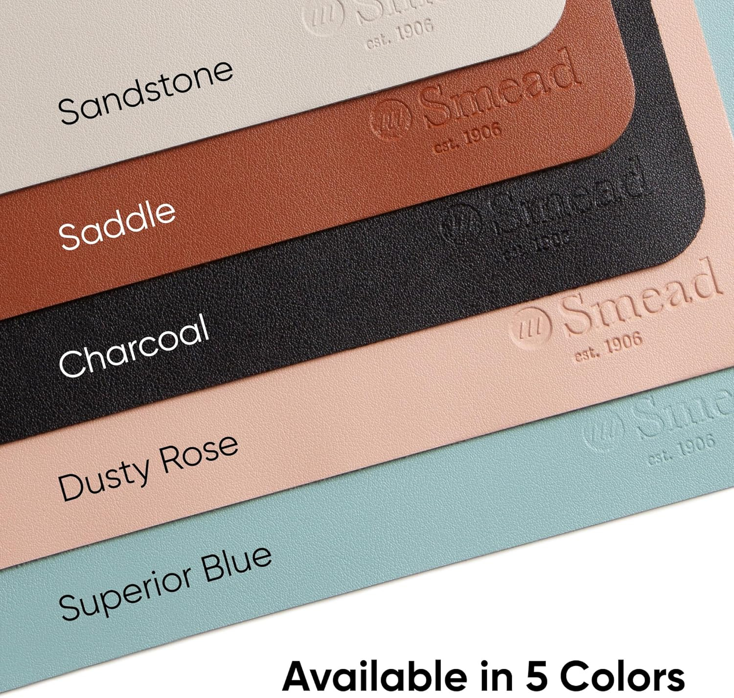 Smead Manufacturing SMD64831 31.5 x 15.7 in. Vegan Leather Desk Pads - Sandstone