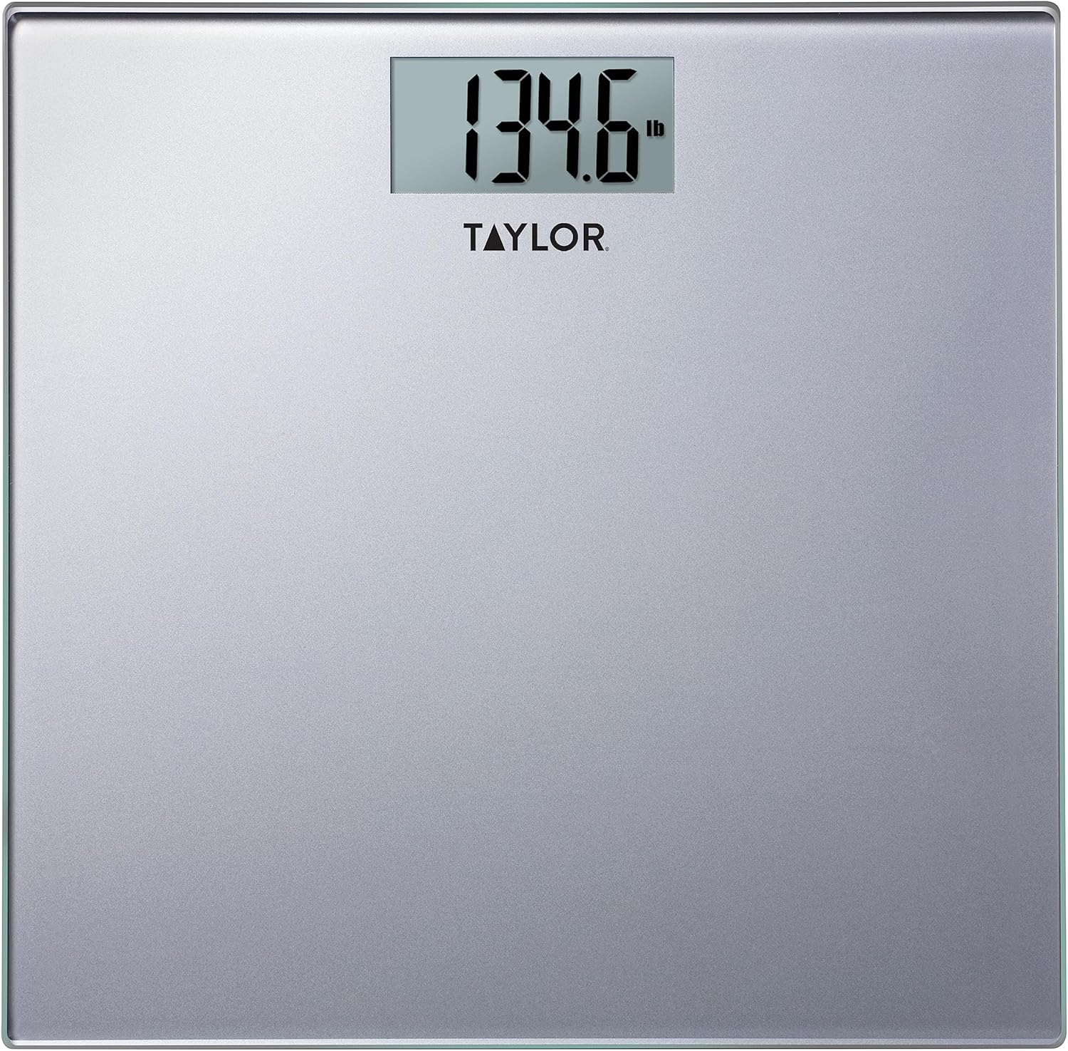 Taylor Digital Glass Bathroom Scale with Silver Finish