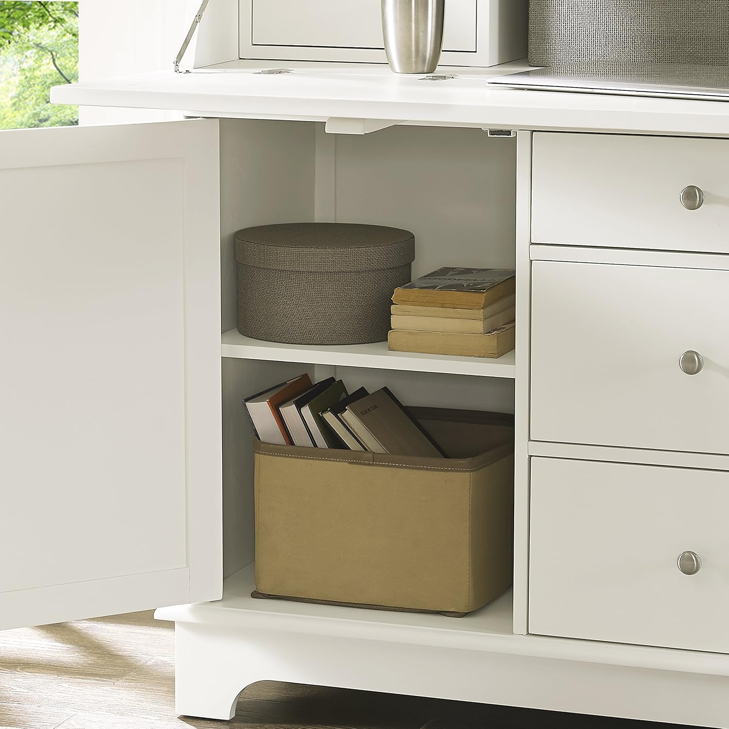 Crosley Furniture Sullivan Secretary Desk with Hutch