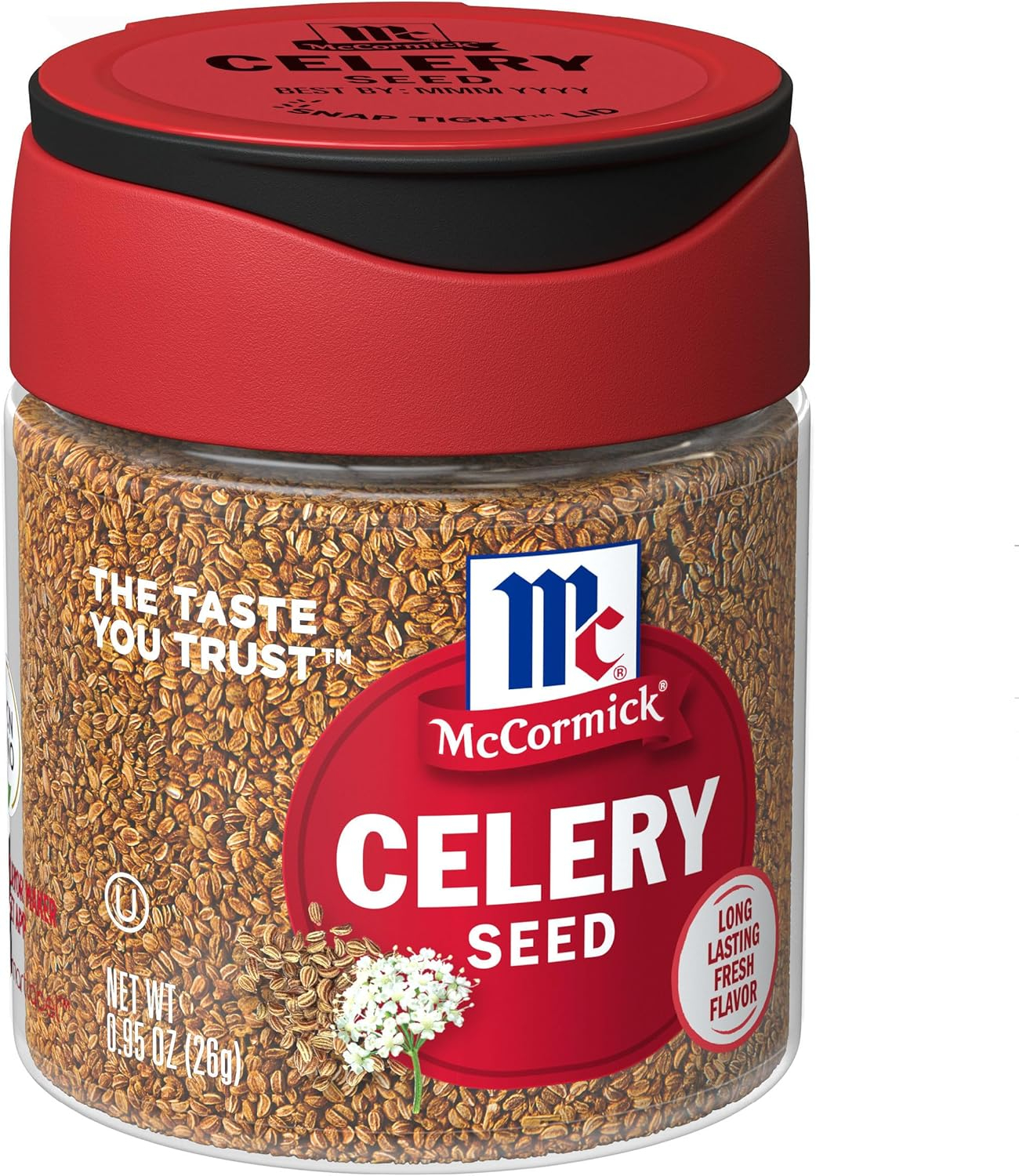 McCormick Non-GMO Kosher Whole Celery Seed, 0.95 oz Bottle