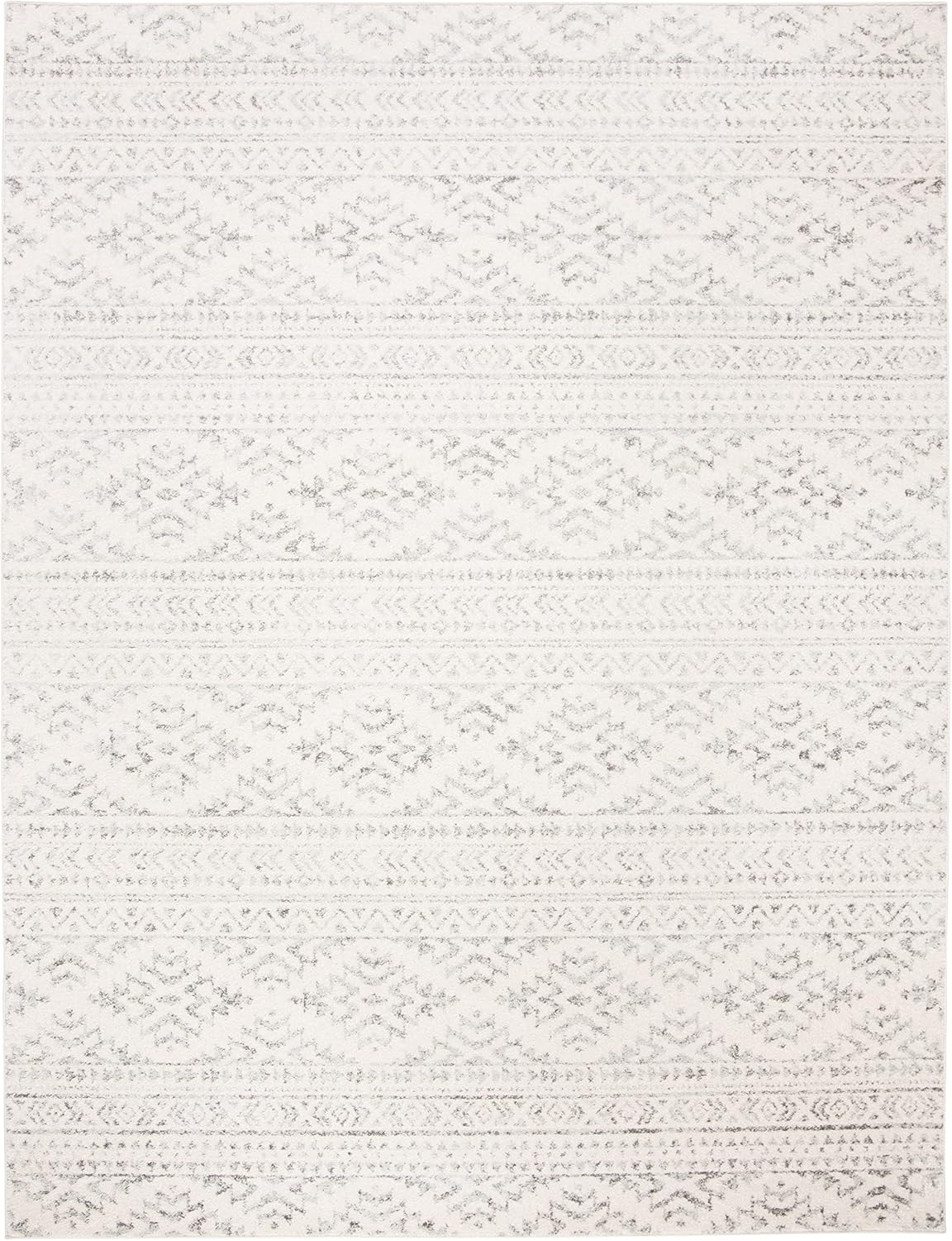 SAFAVIEH Tulum Lakisha Southwestern Area Rug, Ivory/Grey, 12' x 15'