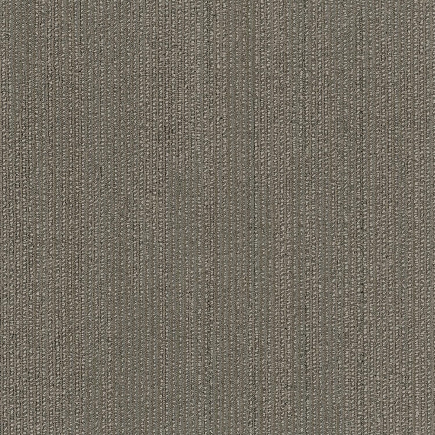 Elite 24" x 24" Gray Nylon Carpet Tile with Low Pile