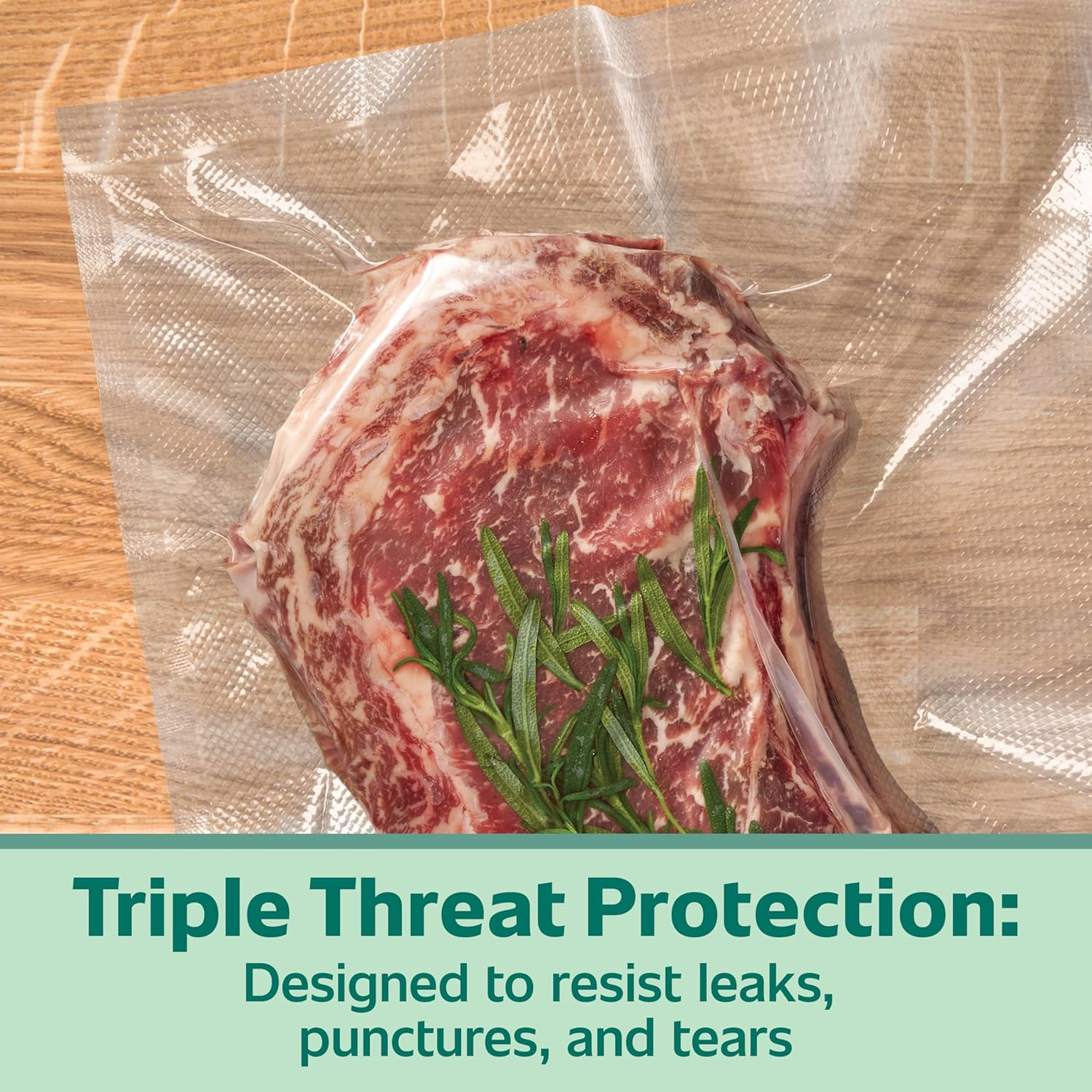 Heavy Duty Gallon Vacuum Seal Bags, Clear, 28 Pack