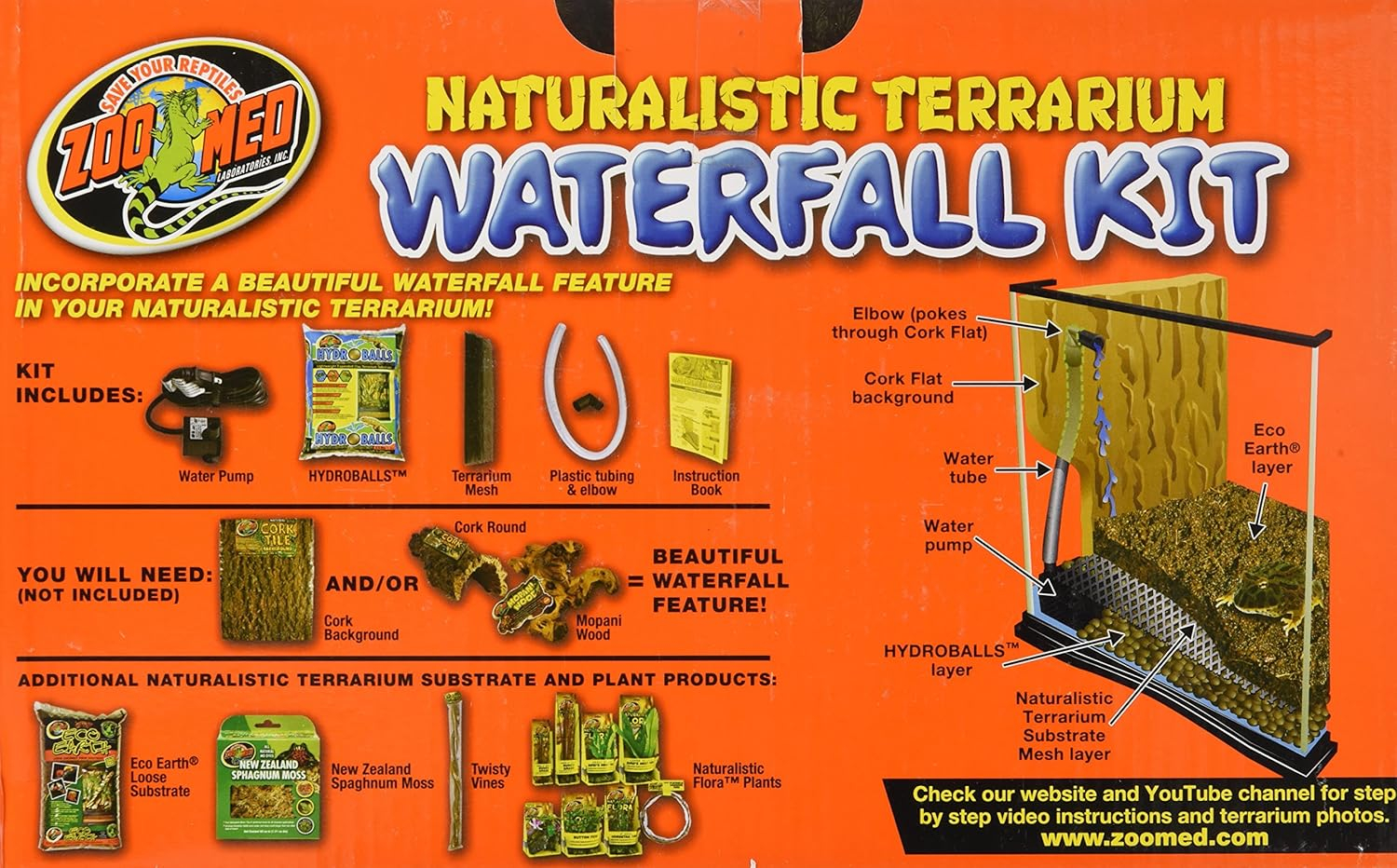 Zoo Med Naturalistic Terrarium Waterfall Kit
