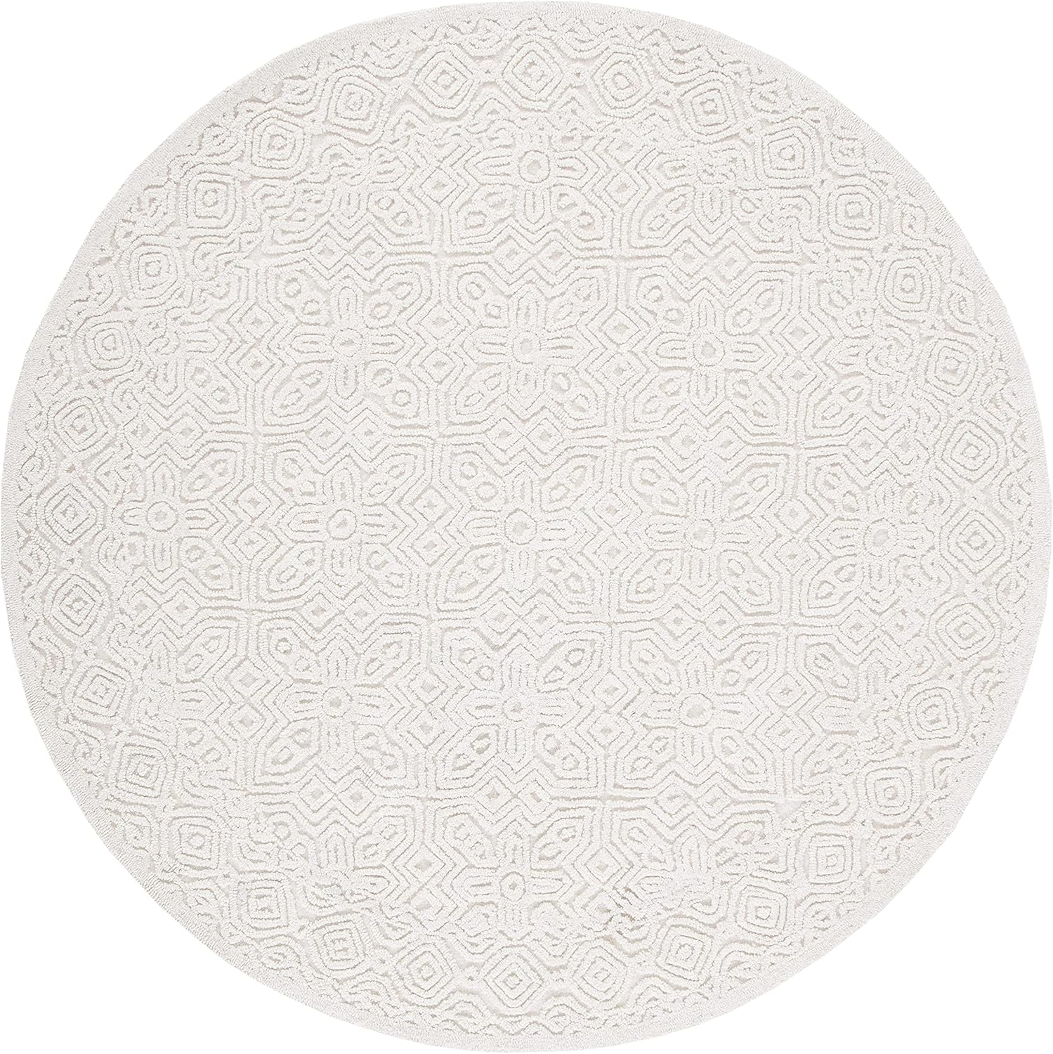 SAFAVIEH Textural Dinah Geometric Runner Rug, Ivory, 2'3" x 14'
