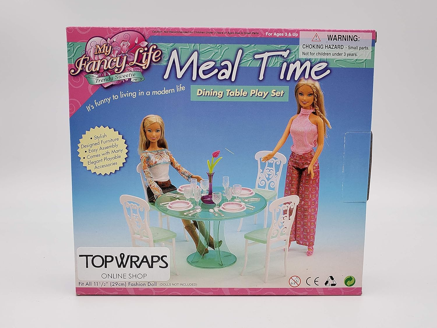 Gloria My Fancy Life Meal Time Dining Table Play Set (No. 2811)