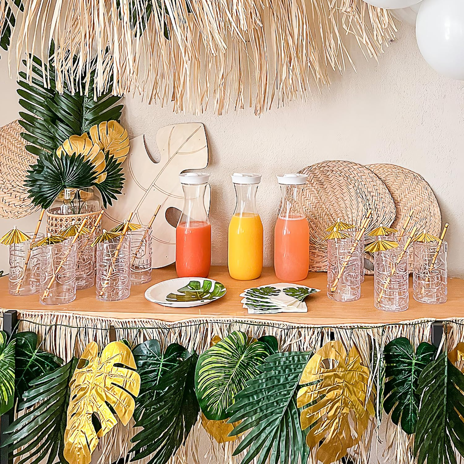 Bamboo Paper Straws (24Pc) - Party Supplies - 24 Pieces