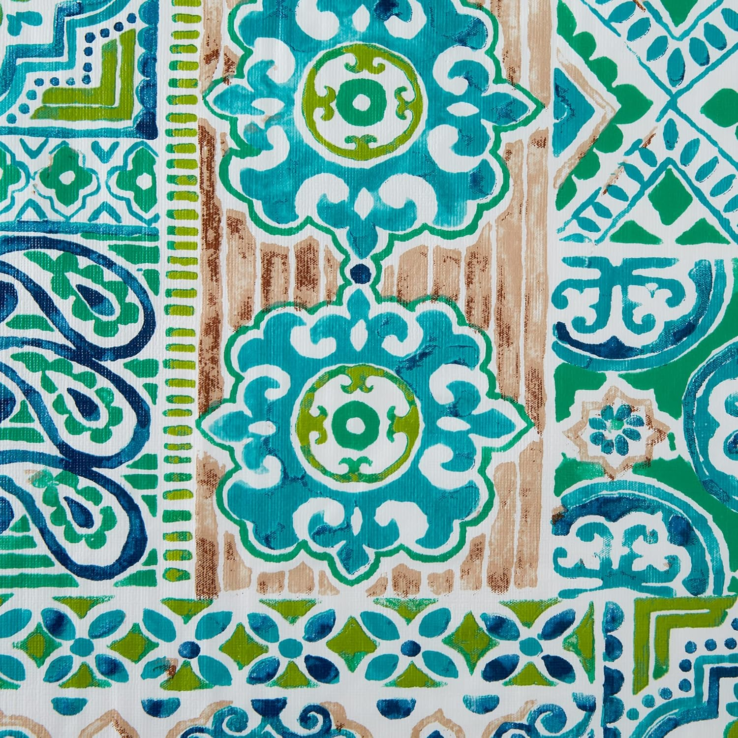 Design Imports 70361A 60 x 84 in. Spanish Tile Vinyl Tablecloth