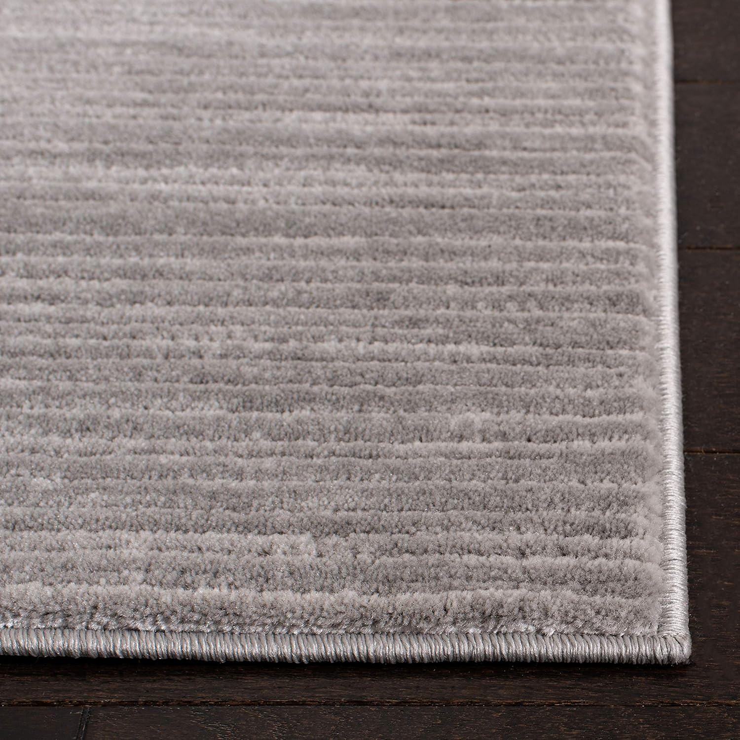 SAFAVIEH Vision Adrasteia Overdyed Solid Area Rug, 10' x 10' Square, Silver