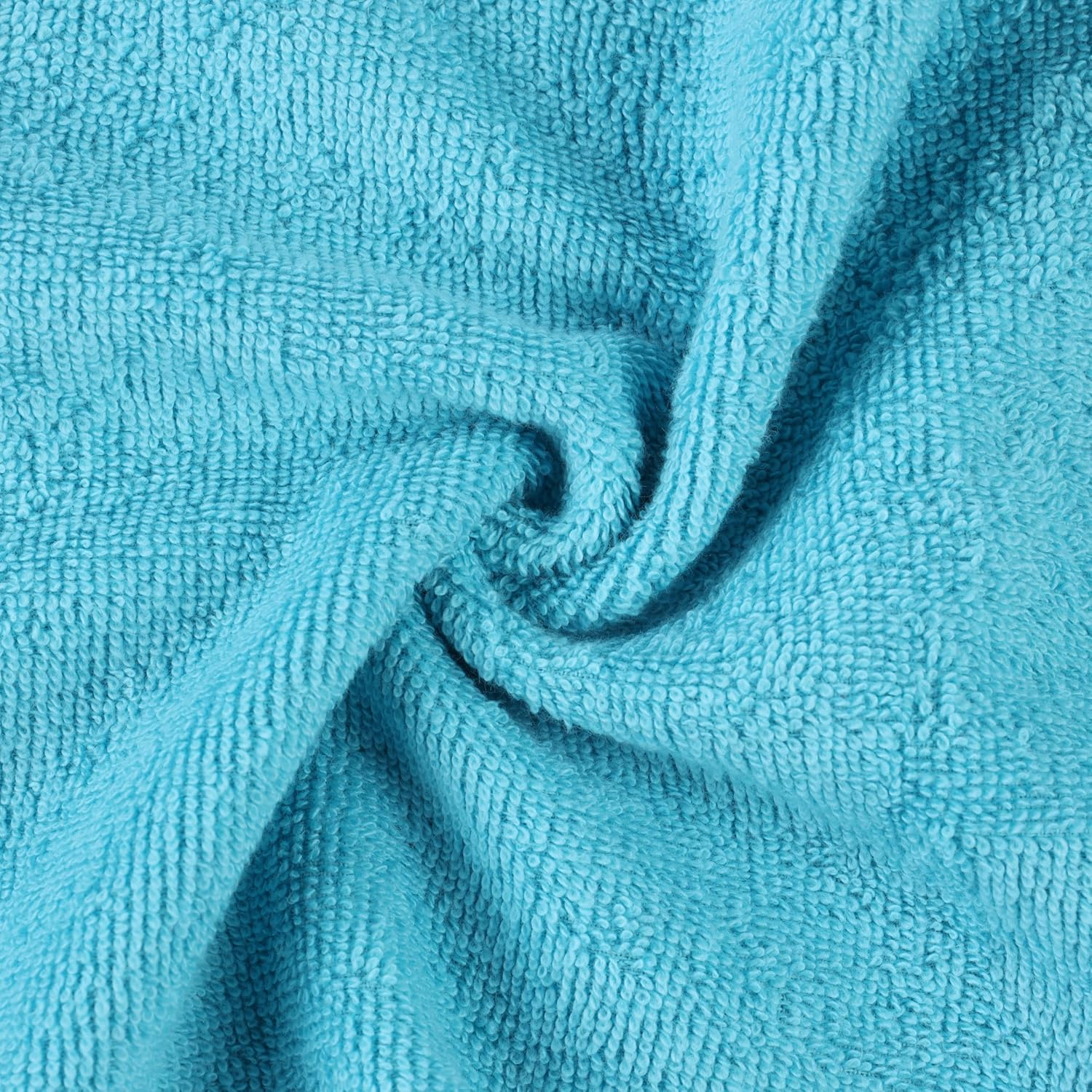 Superior Eco-Friendly Cotton 4-Piece, Turquoise, Bath Towel Set
