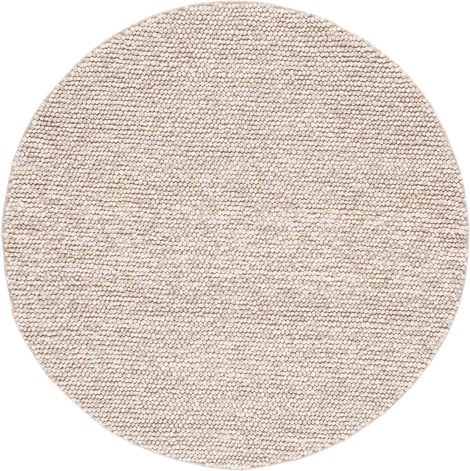 SAFAVIEH Natura Feride Geometric Area Rug, Beige, 3' x 3' Round