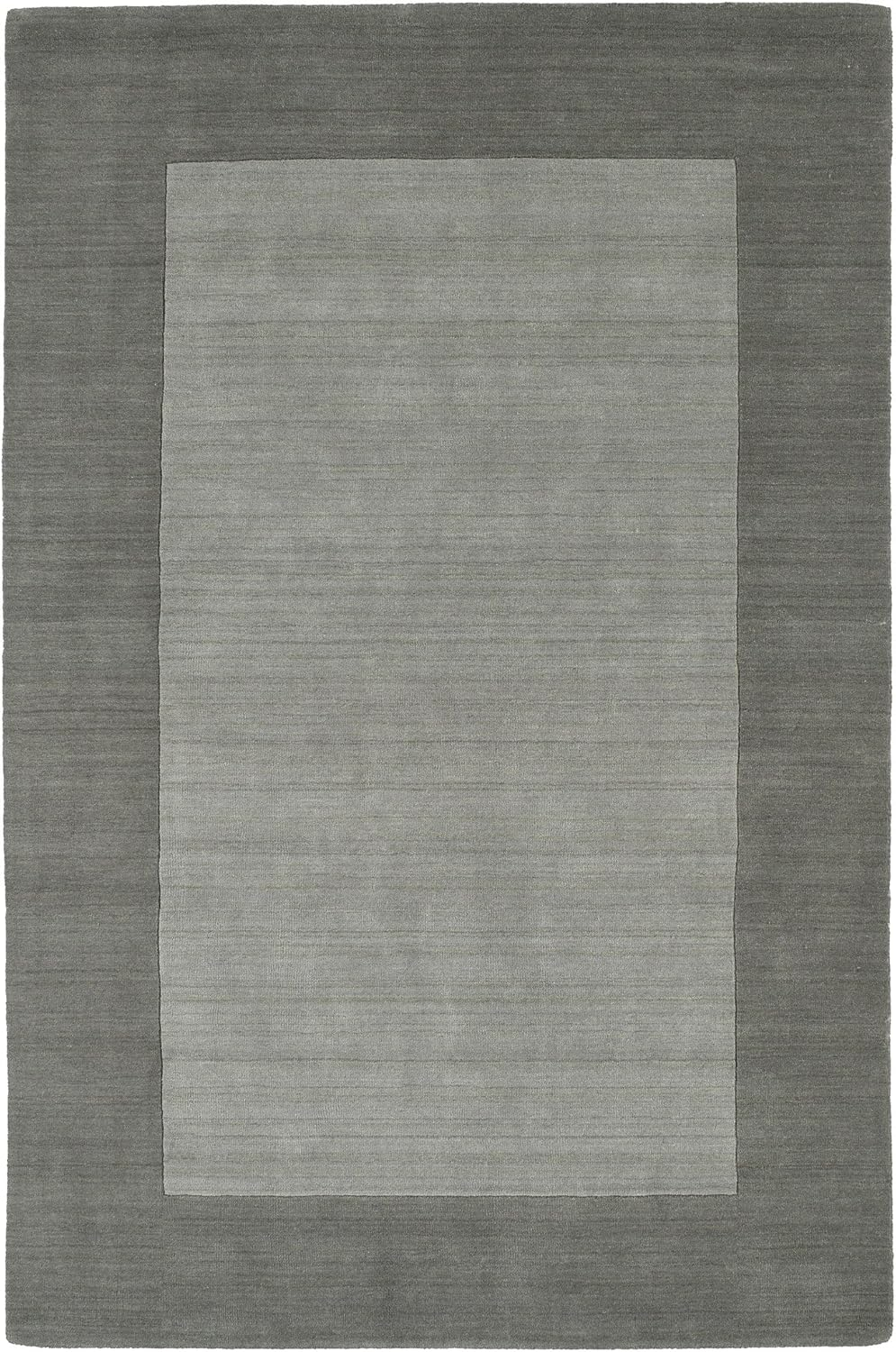 Gray Hand-Tufted Wool Rectangular Area Rug
