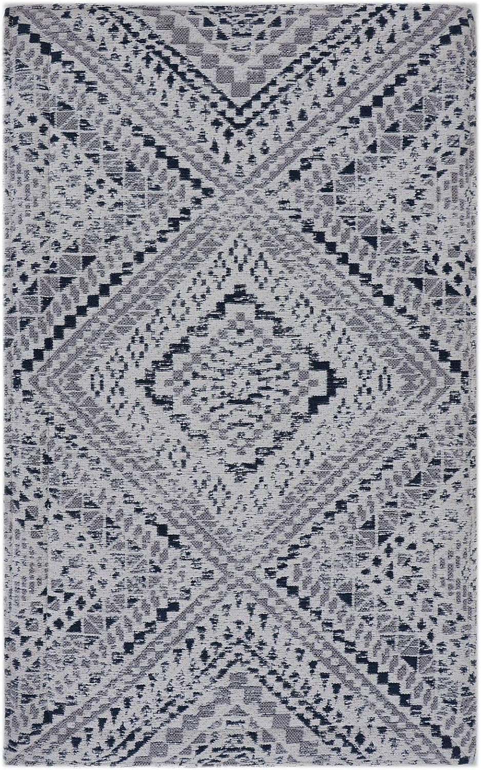 Rugsmith Gray Machine Woven Cheyenne Anti-Fatigue Kitchen Mat, 20" x 36"