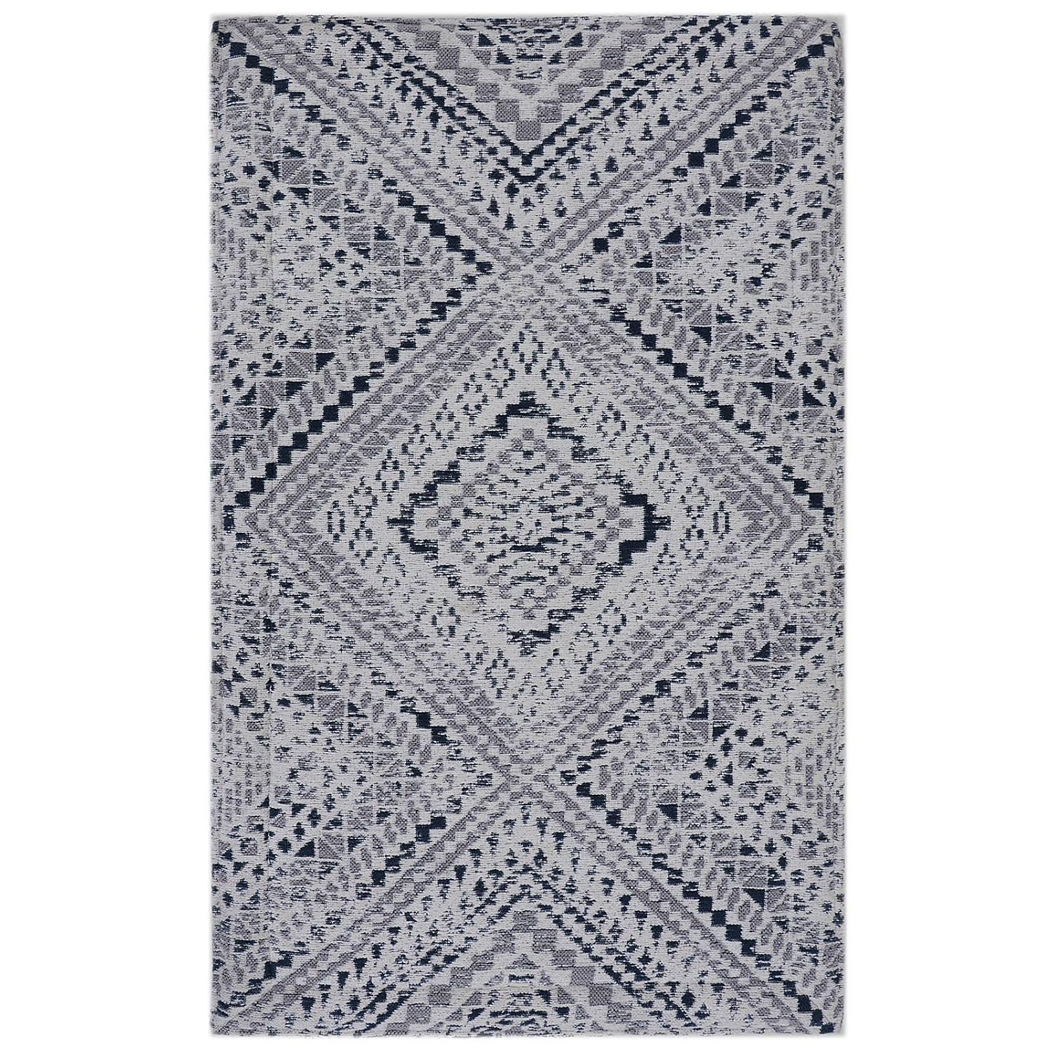 Rugsmith Gray Machine Woven Cheyenne Anti-Fatigue Kitchen Mat, 20" x 36"