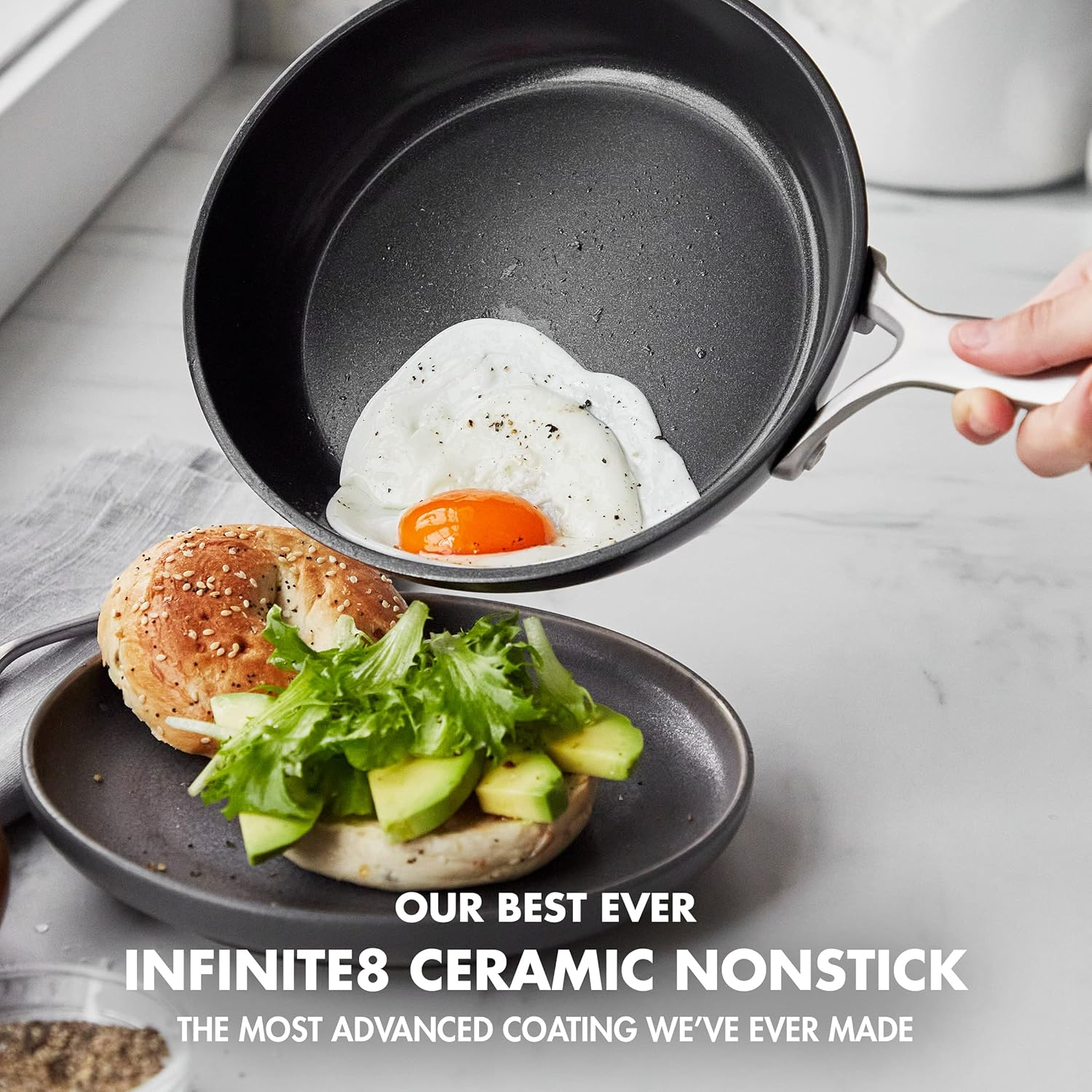 Greenpan 14-in Ceramic Cookware set with Lid