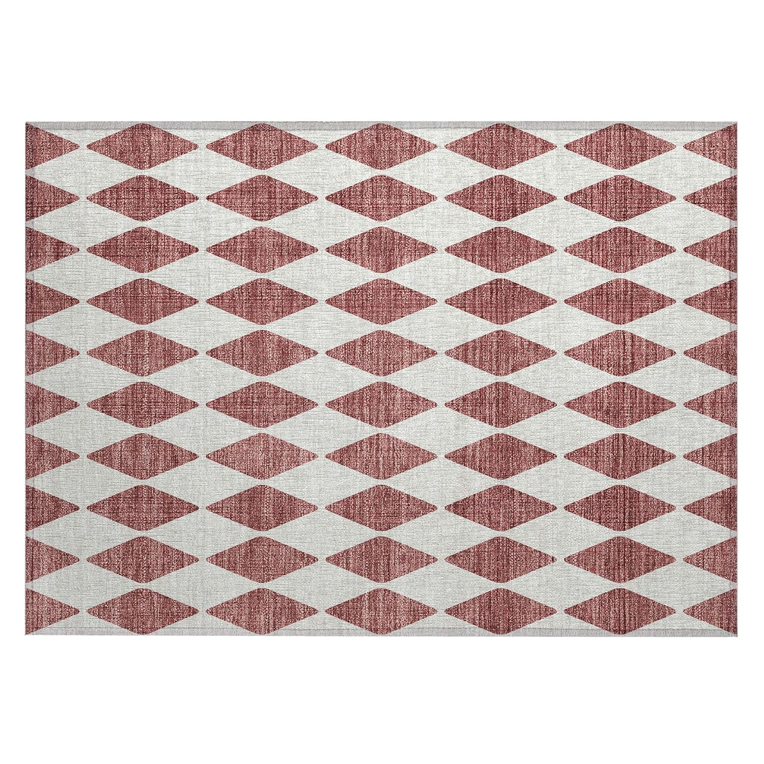 Addison Rugs Chantille ACN578 Burgundy 1'8" x 2'6" Indoor Outdoor Area Rug, Easy Clean, Machine Washable, Non Shedding, Bedroom, Living Room, Dining Room, Kitchen, Patio Rug