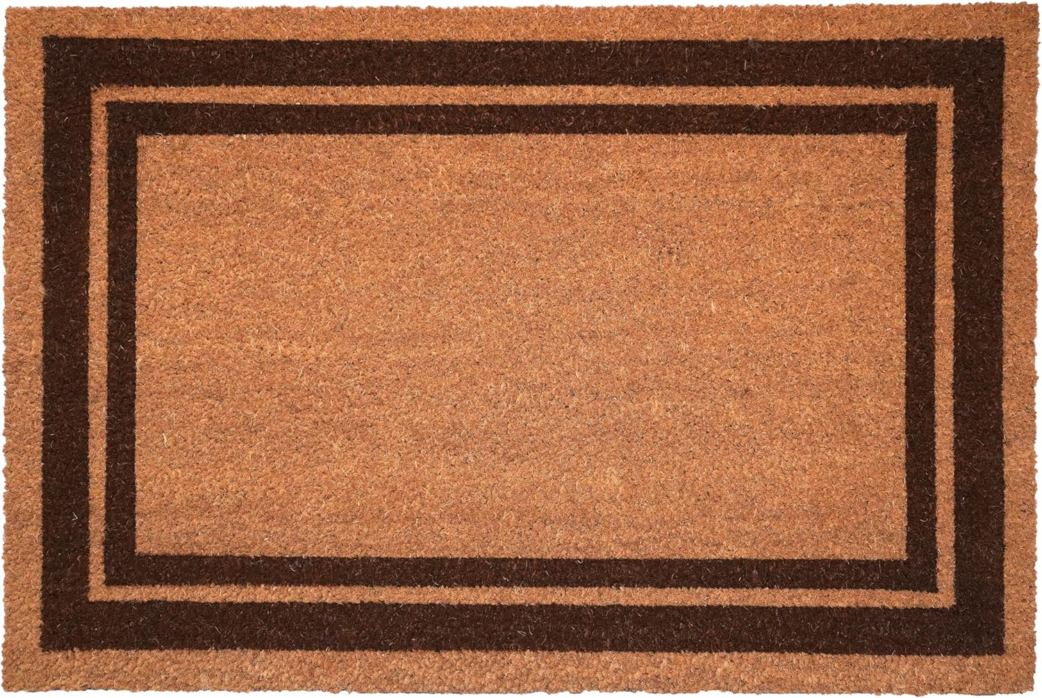 Calloway Mills Brown Border Outdoor Doormat 24" x 36"