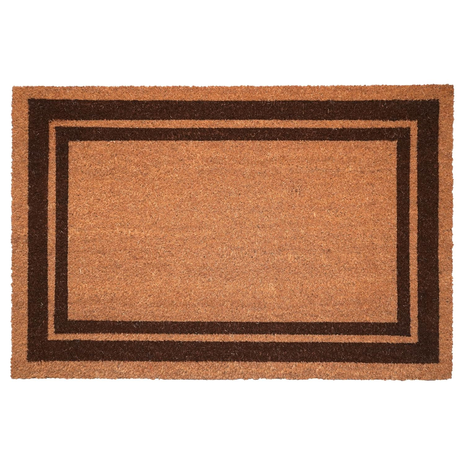 Calloway Mills Brown Border Outdoor Doormat 24" x 36"