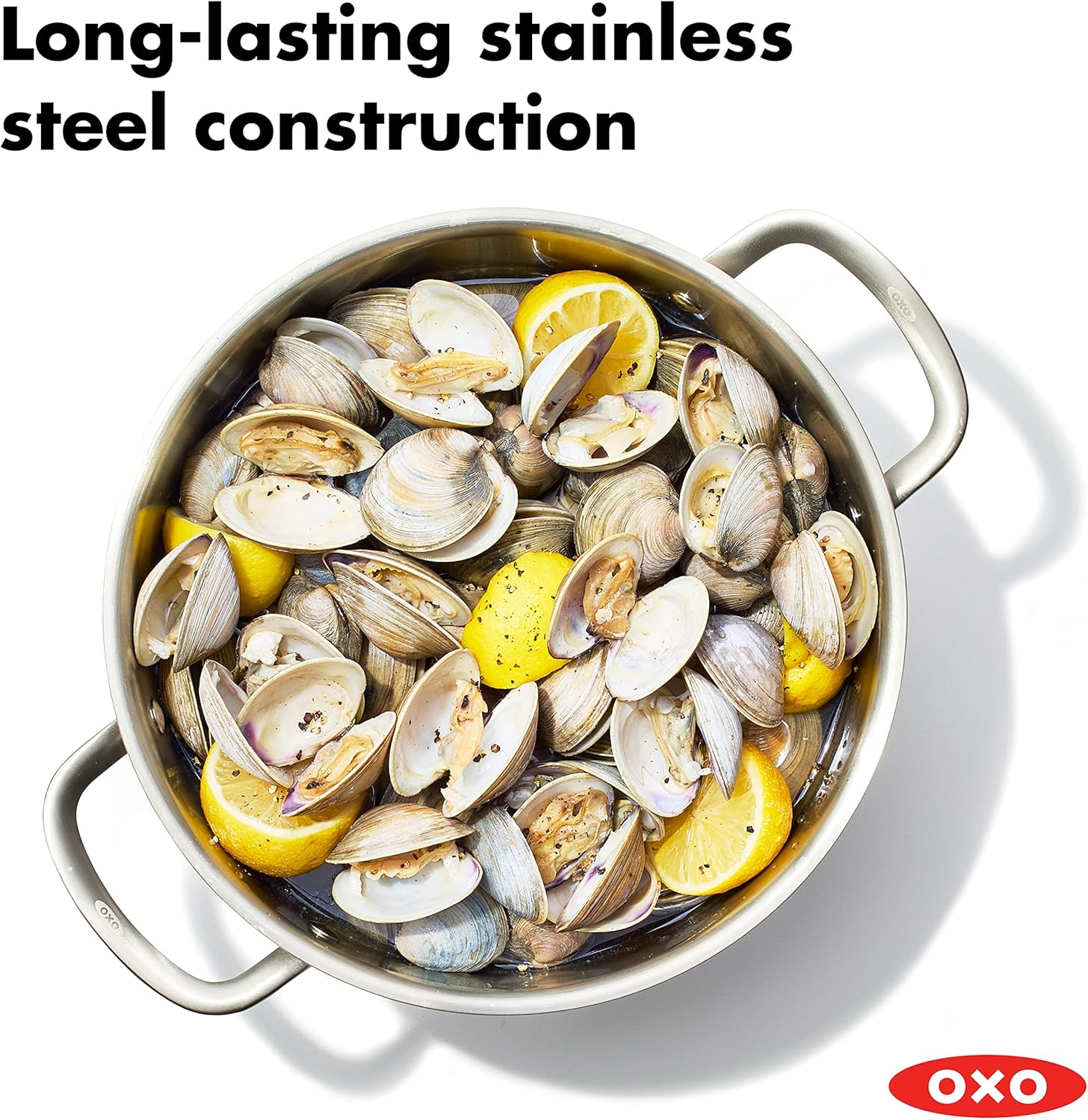Polished Stainless Steel 8.4QT Multi-Pot with Steamer Insert and Glass Lid