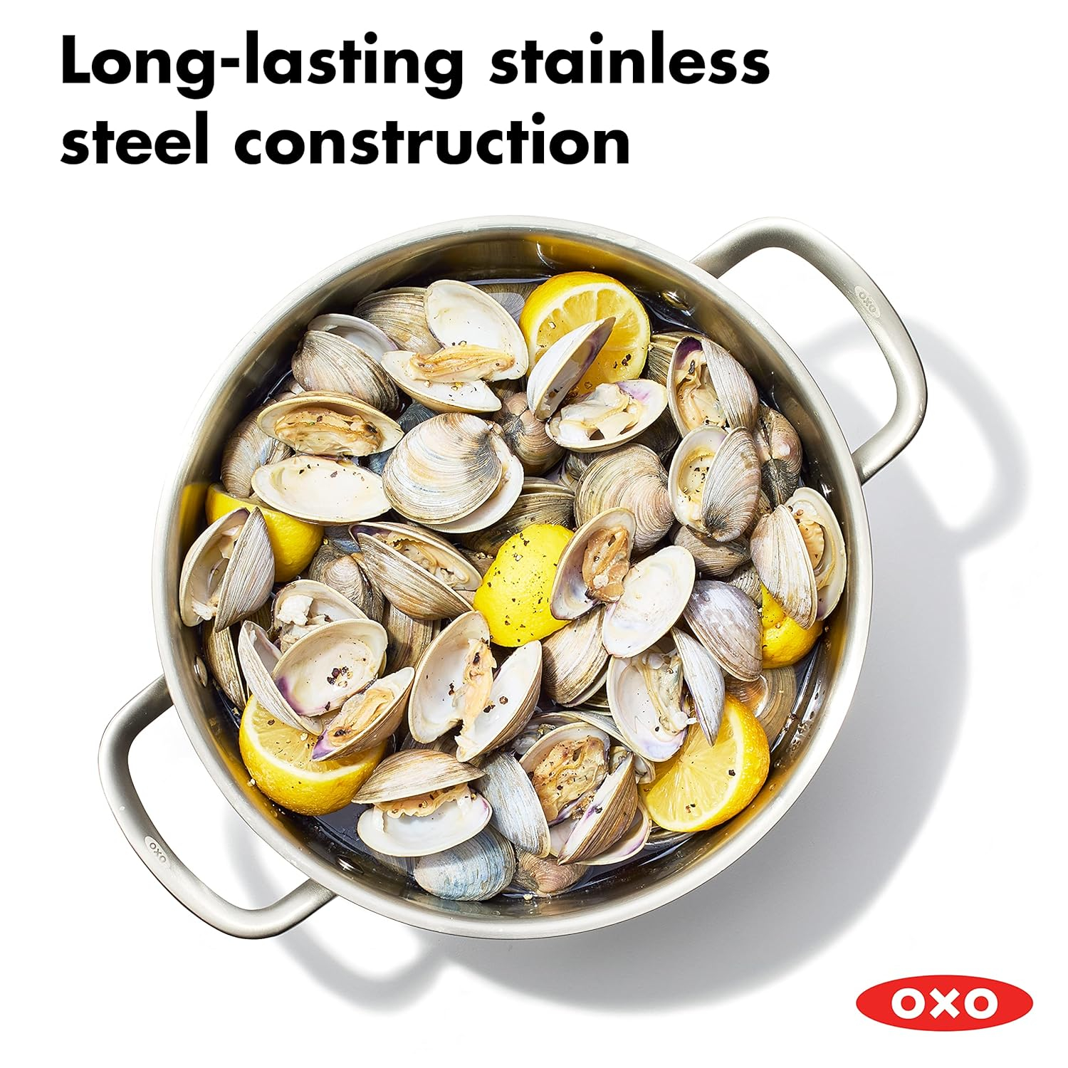 Polished Stainless Steel 8.4QT Multi-Pot with Steamer Insert and Glass Lid