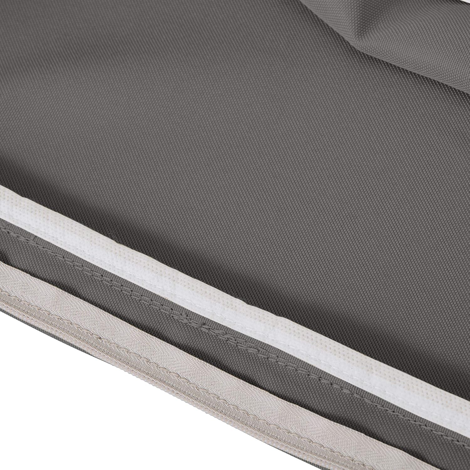 Classic Accessories Montlake FadeSafe Patio Seat & Back Cushion Combo, 23"W x 23"D x 5" x21"W x 20"H x 4", Light Charcoal