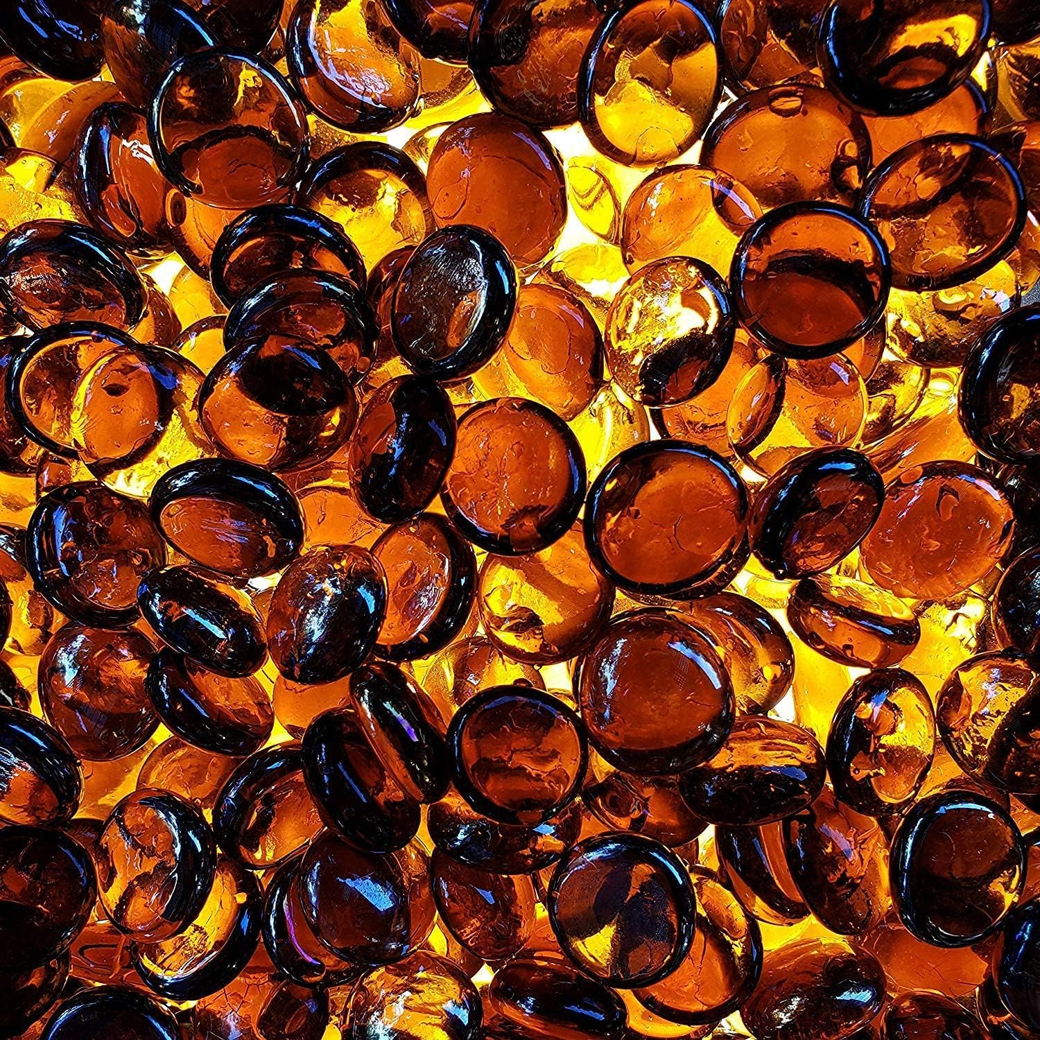 Bond Lavaglass® - Round - Amber Sunset® 10 Lb Jar 4 Pack