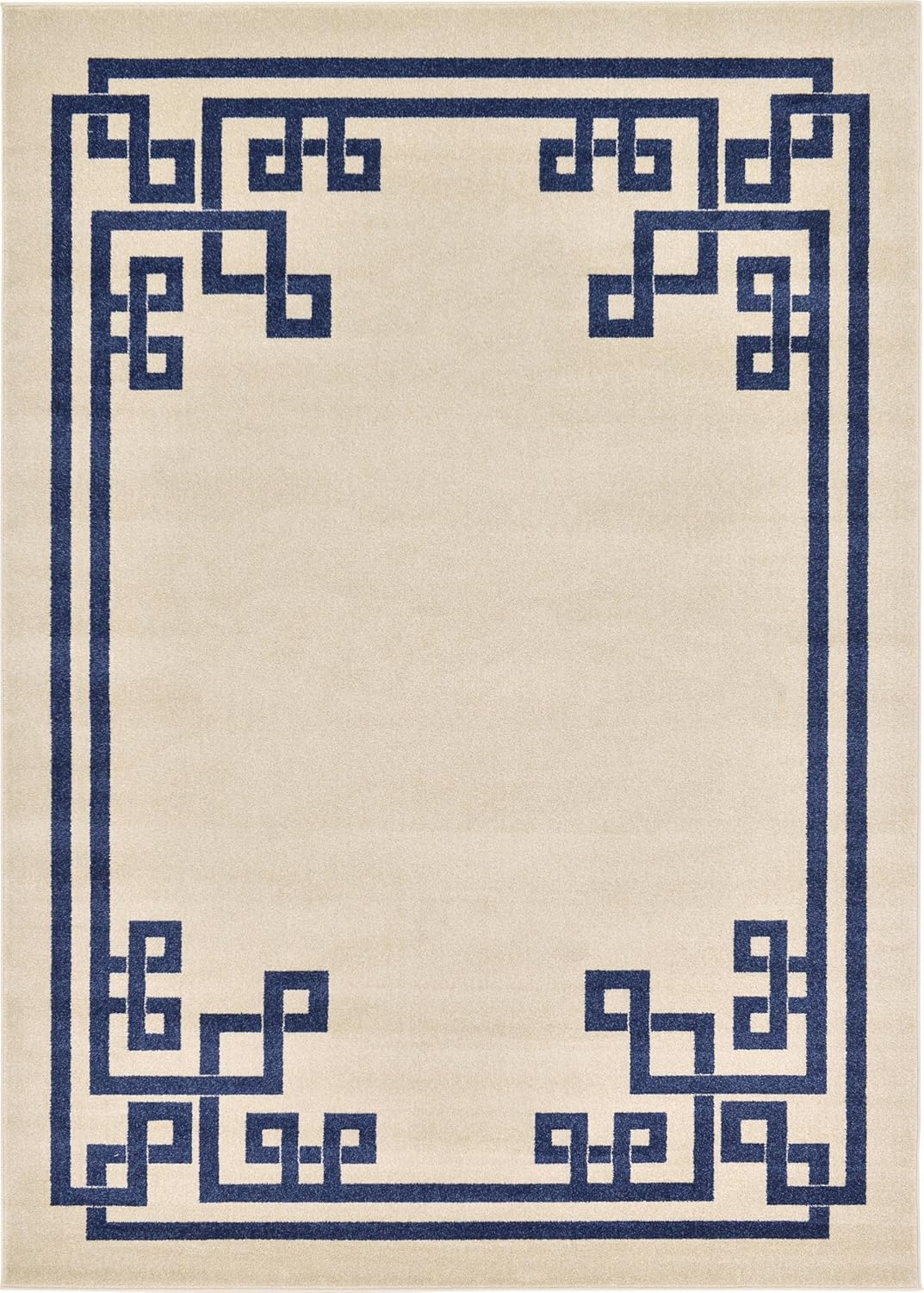 Athens Geometric Beige 7' 0 x 10' 0 Area Rug